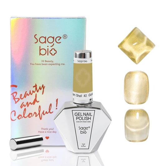 15ml Cat Eye Gel Nail Polish with Magnet Shimmer Glass Bead Effect 10