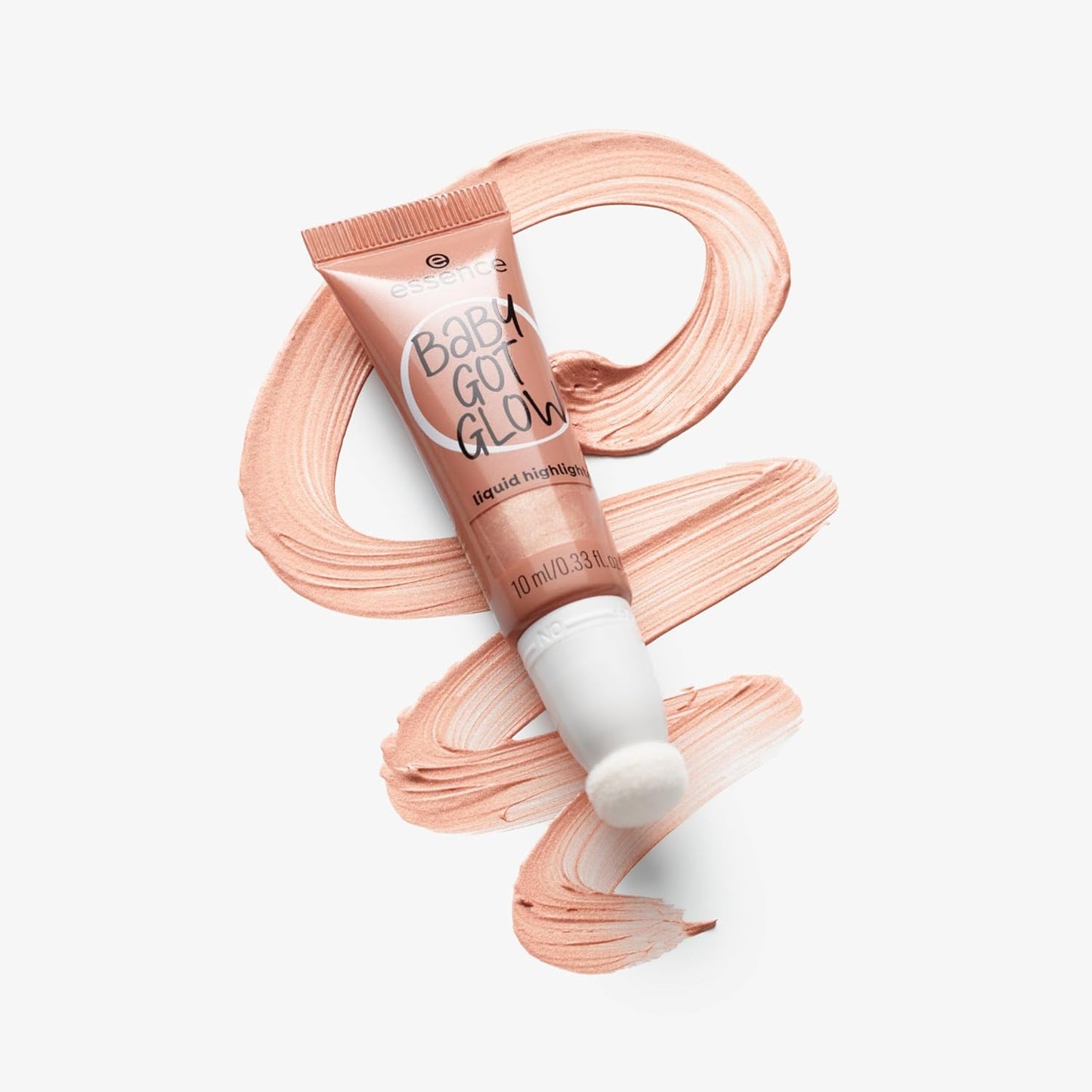 essence | Baby Got Glow Liquid Highlighter | Lightweight, Buildable, Radiant with Sponge Applicator | Vegan & Cruelty Free (30 | Breezy Bronze)