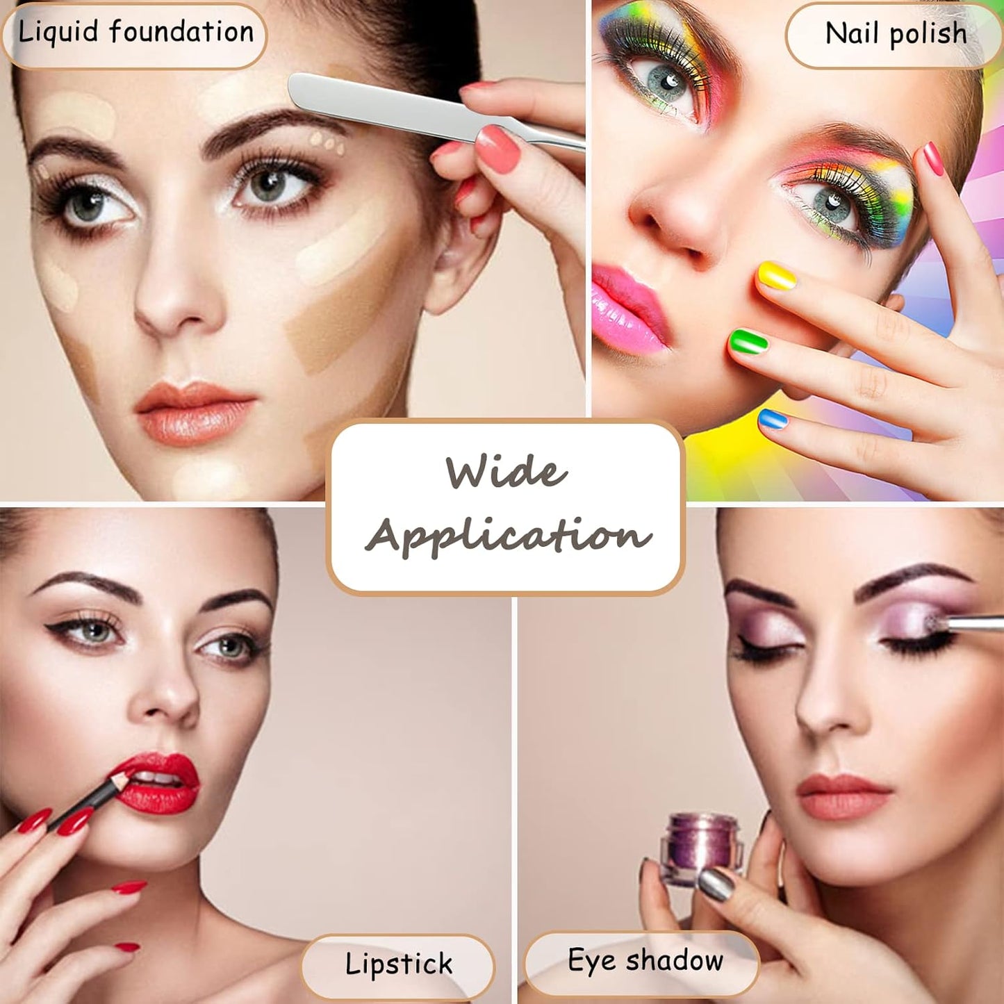 Korean Makeup Spatula, Picasso Makeup Spatula Korean, Foundation Spatula Korean, Professional Korean Spatula and Makeup Mixing Palette (Rectangle)