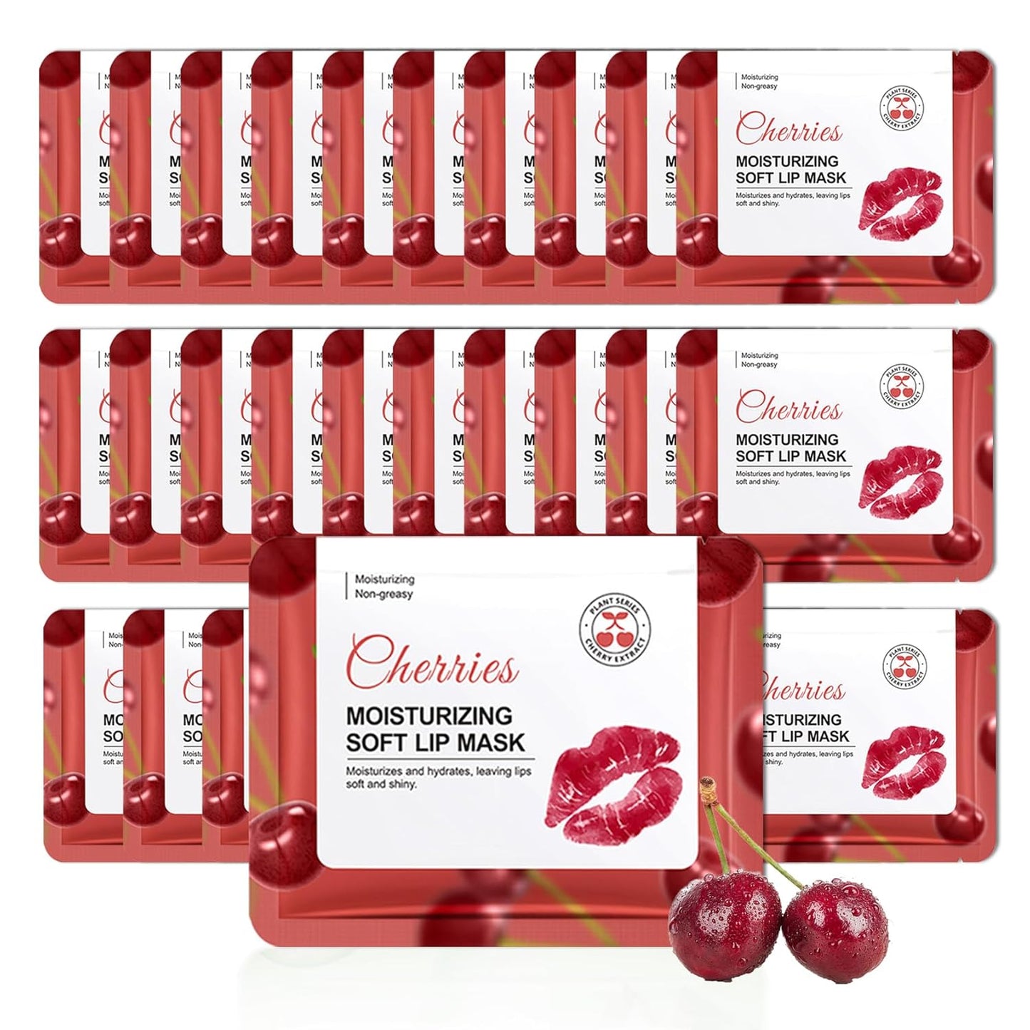 30PCS Moisturizing Lip Masks Set, Overnight Bulk Lip Patches, Long-lasting Hydrating Sleeping Lip Plumping Masks for Women 01