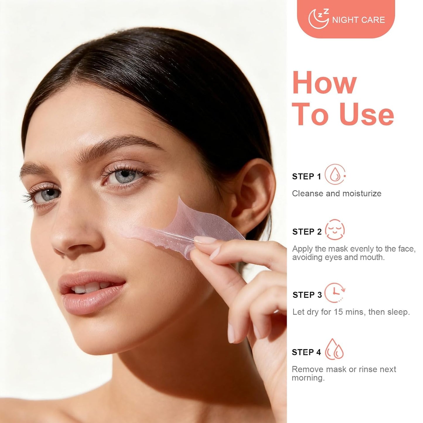 PDRN Overnight Wrapping Facial Mask | Salmon DNA Face Mask Infused with Hyaluronic Acid, Glutathione & Collagen | Hydration, Firming & Refined Skin Texture | 75ml / 2.63 fl.oz