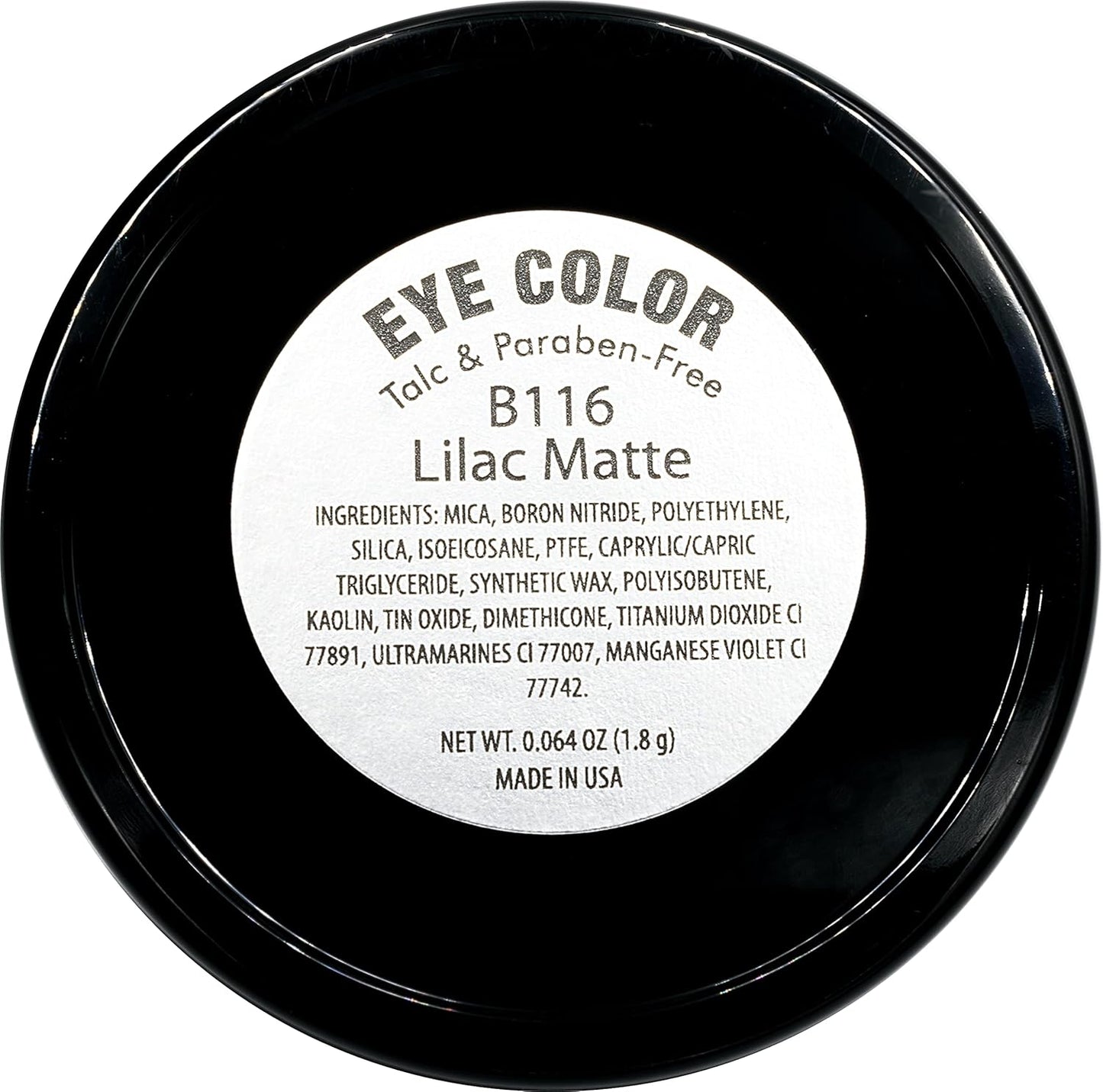 Lilac Matte Soft Light Pink Pastel Purple Lavender Pressed Powder Single Vegan Eyeshadow; Talc, Paraben & Cruelty Free