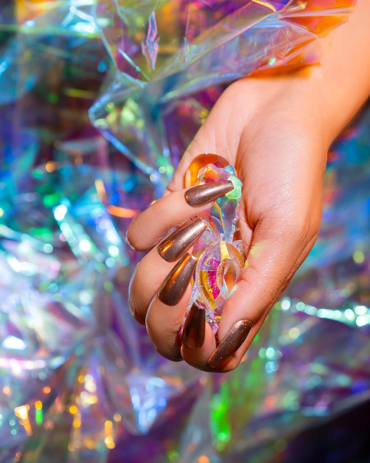 Gelish Chrome Stix, Chrome Nail Powder, Nail Art for Stunning Metallic Finish, Long-Lasting, Easy Application, Perfect for Professional and At-Home Use (Copper, 0.5g)