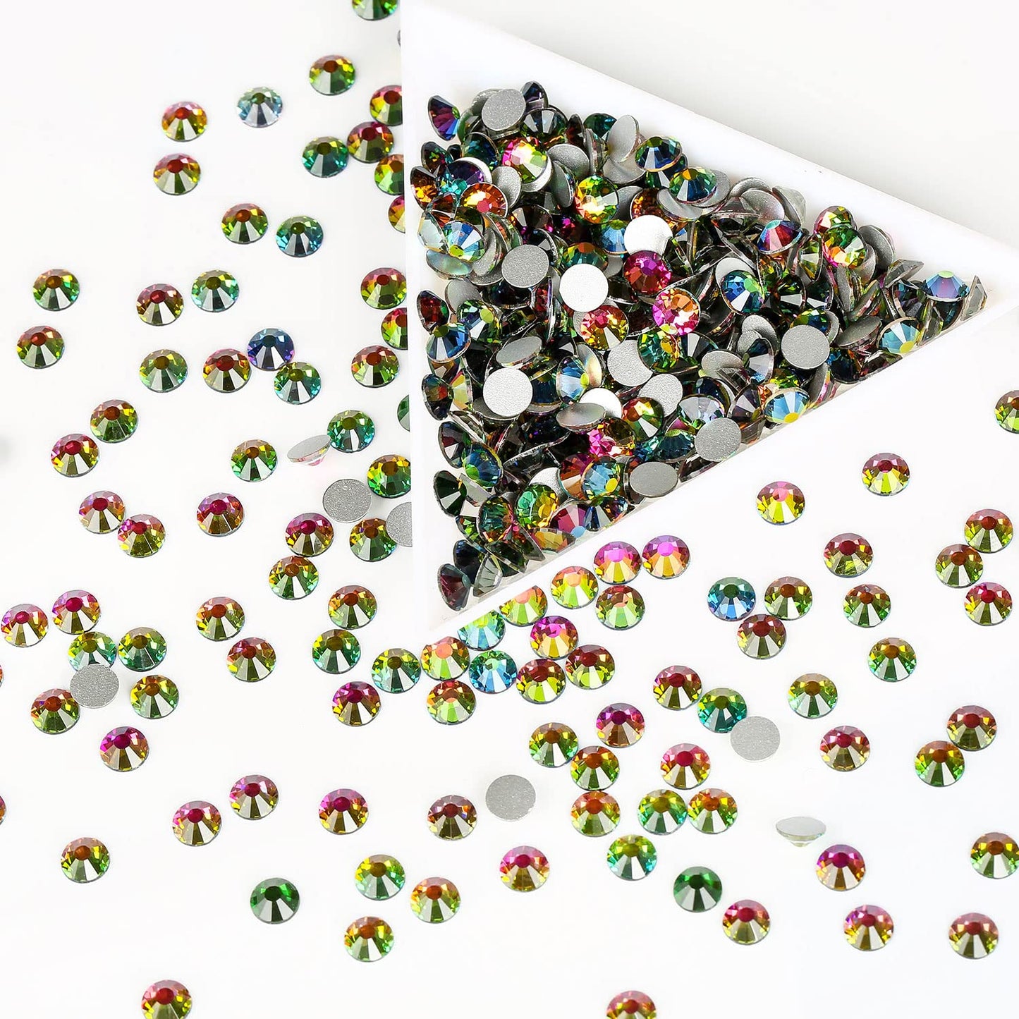 1440Pcs Blaze Crystal Rhinestones,Glass Flatback Rhinestones Mini Gemstones for Nail Face Makeup Art Crafts Clothes Decoration -(SS10,2.8mm,Blaze)