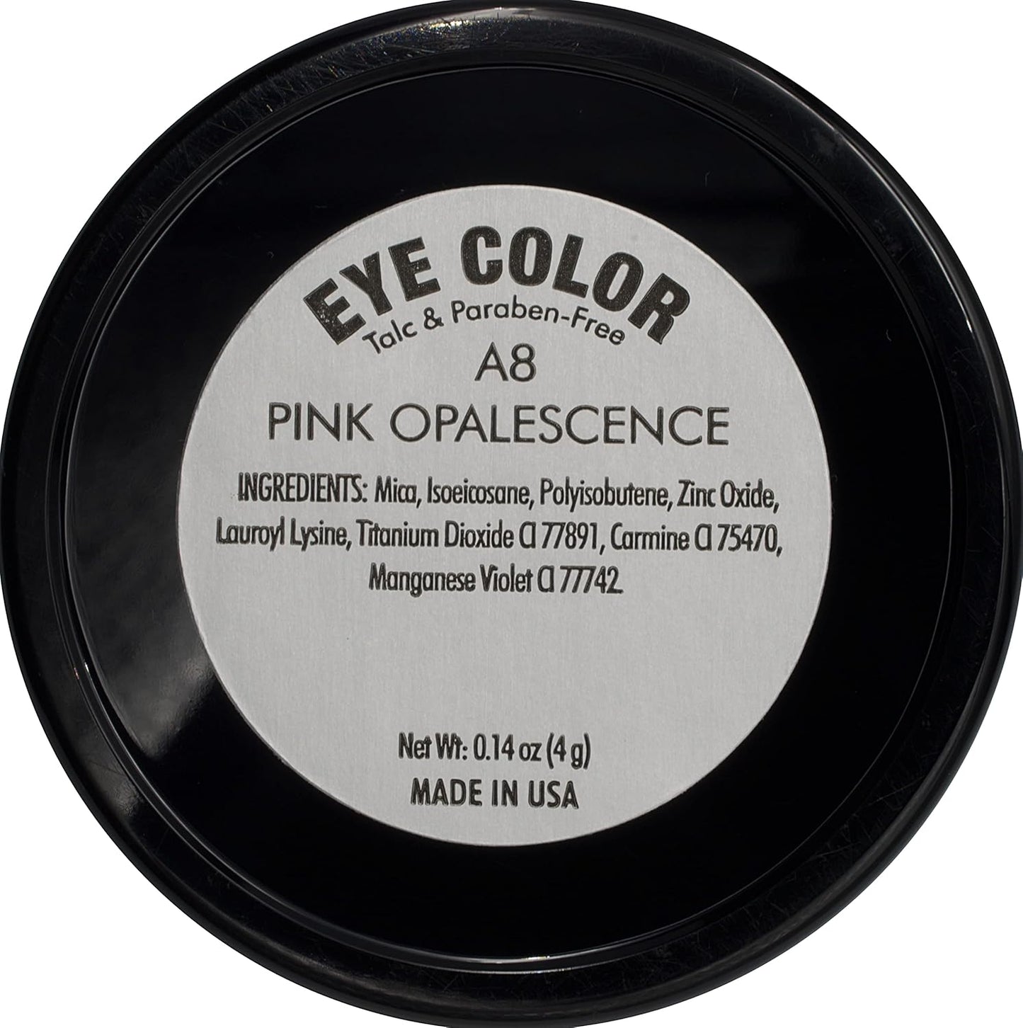 Purple Pink Opalescence Shimmering Mauve Opaque Pressed Powder Single Eyeshadow; Talc, Paraben & Cruelty Free