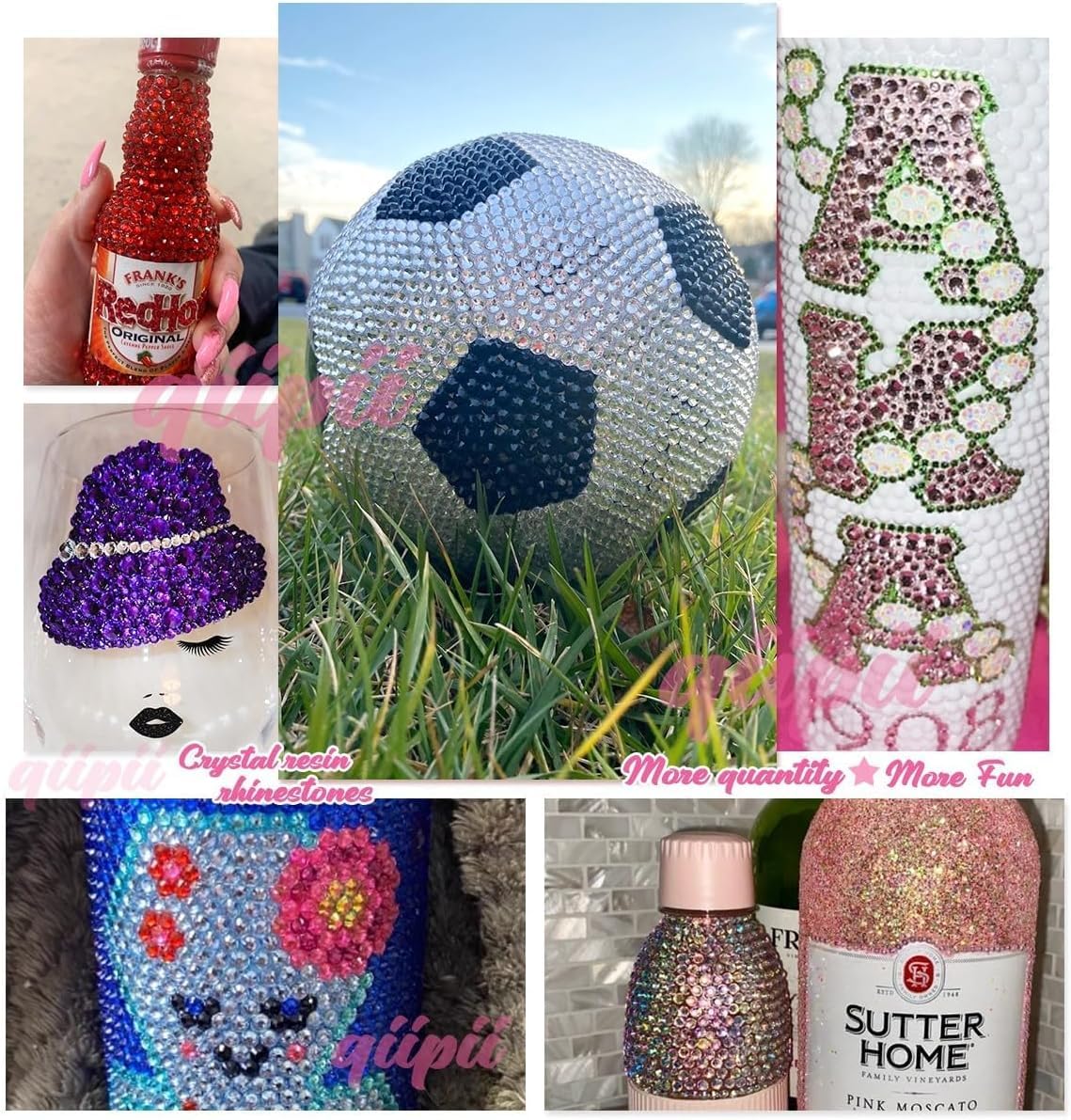 Amethyst Purple Crystal Resin Rhinestones for Crafting 3mm 4mm 5mm Flatback Stones Non-Hotfix Diamonds Crystals Gems for Nails Face Eyes Makeup Tumblers Bottles DIY Crafts Decor Clothes Shoes