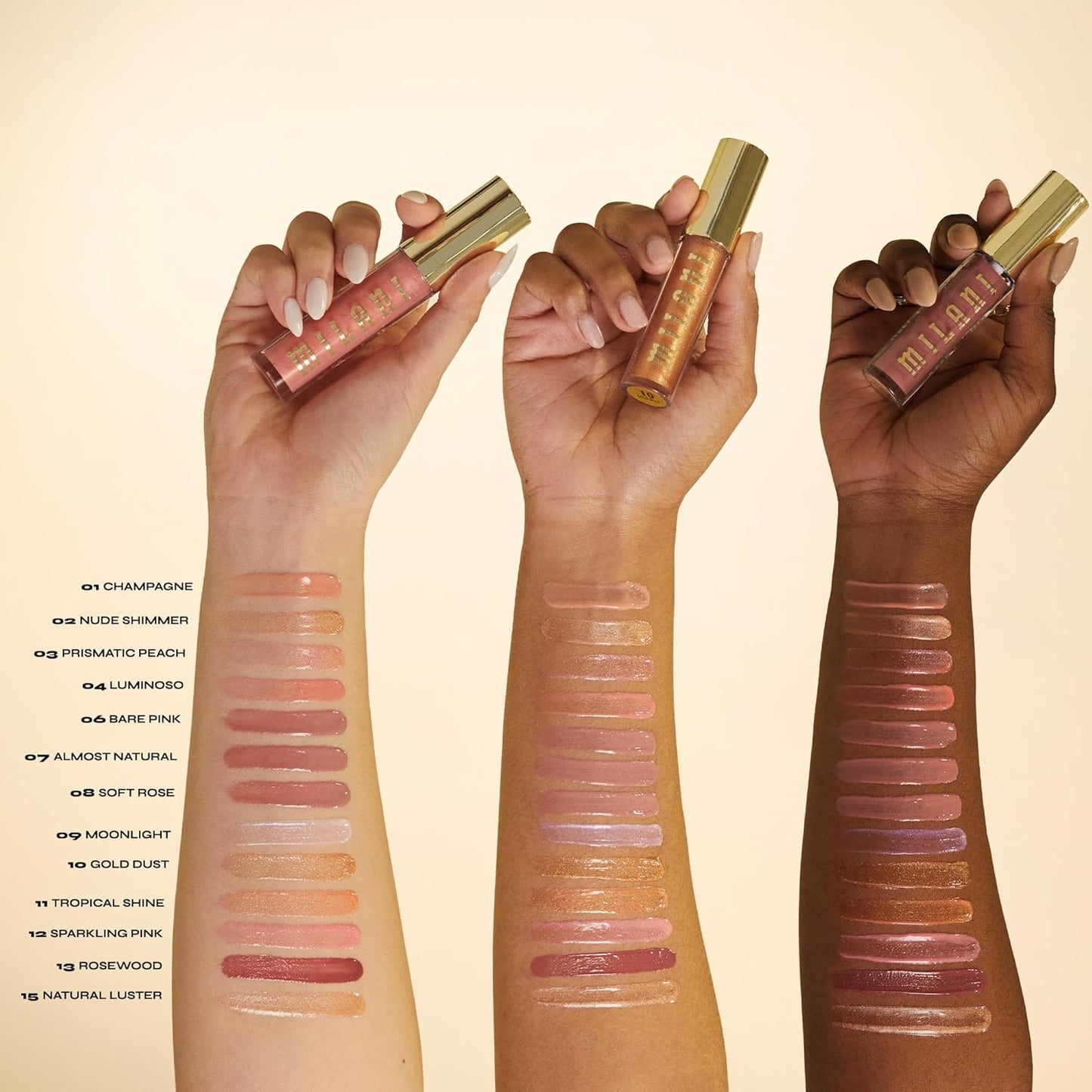 Milani Lip Gloss, Keep It Full Nourishing Lip Plumper with Hyaluronic Acid & Peptides for Soft, Fuller-Looking Lips (0.13 Fl. Oz.) Sparkling Pink