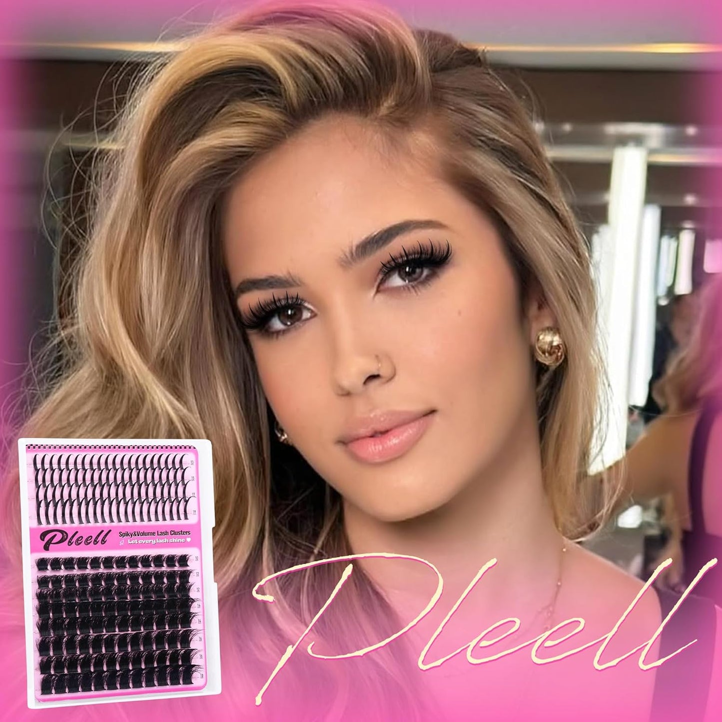 200D Lash Clusters with Spikes Thick Eyelash Clusters Volume Cluster Eyelash Extensions Lash Spikes D Curly Individual Lashes Long Spiky Lash Extension Mega Eyelashes Clusters by Pleell