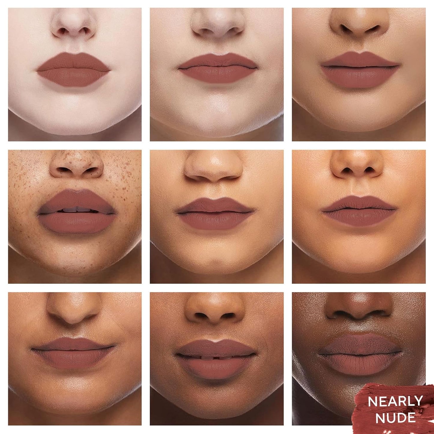 Mirabella - Velvet Matte Lip Crayon, Retractable Highly-Pigmented 2-in-1 Makeup, Long-Lasting Hydrating Lipstick Crayon + Lip Liner, Moisturizing Cream-to-Matte Lipcare Formula, Nearly Nude