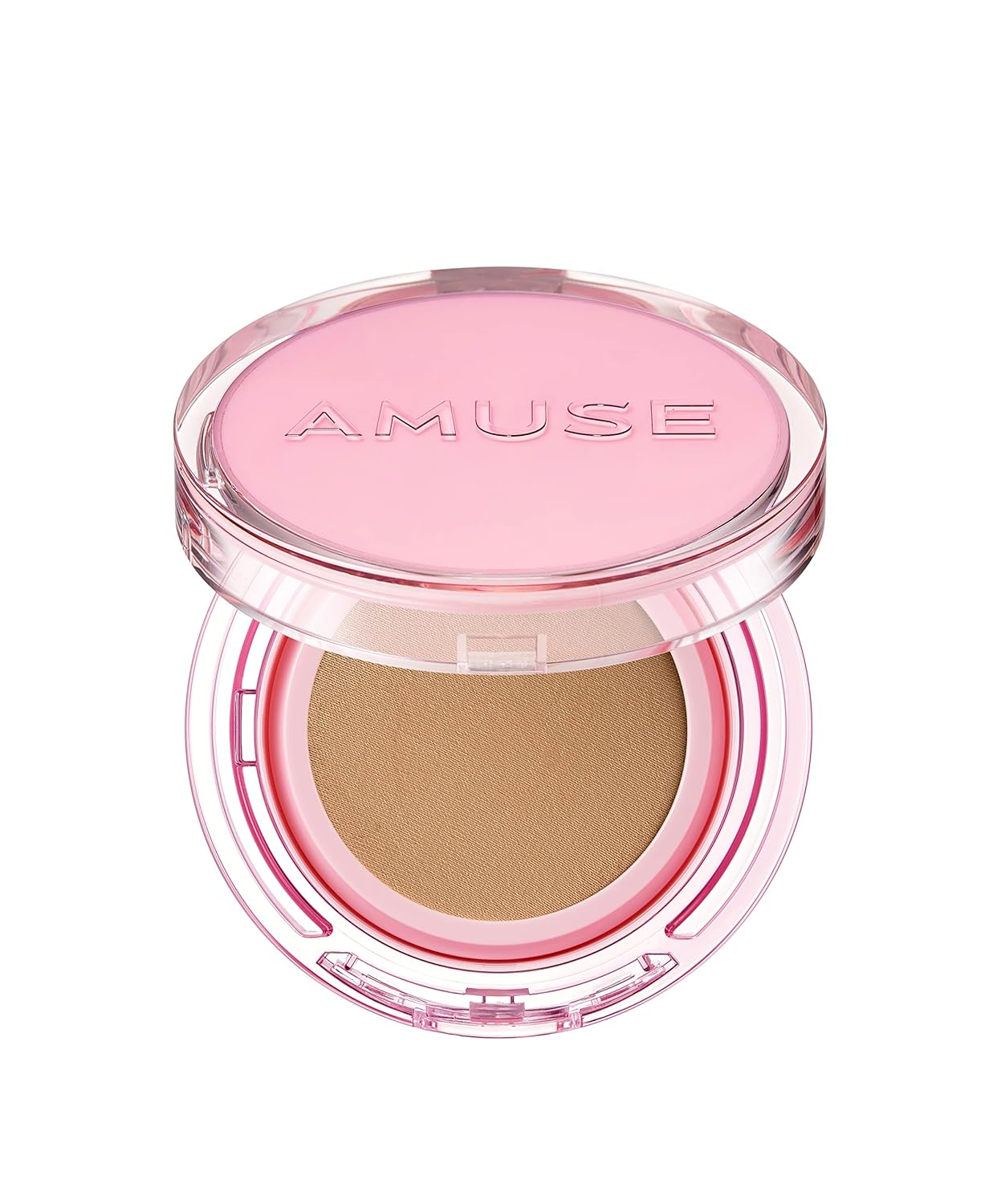 Amuse SEOUL DEW POWER VEGAN CUSHION FOUNDATION | Dewy, glow, long-lasting, double coverage, clean beauty, lightweight, natural look, foundation for sensitive skin, hydrating cushion (04 TAN)