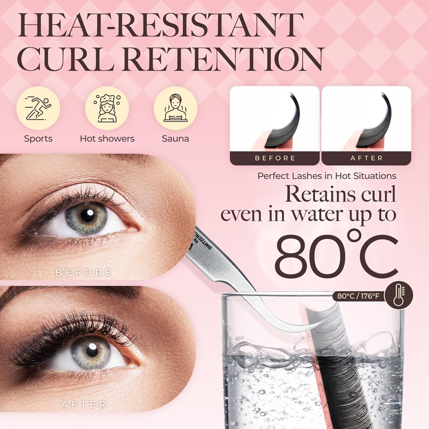 LASHVIEW Volume Lash Extensions 0.03-0.20 J/B/L/C/CC/D Curl 8-16mm Mixed & Single Length Tray, Soft Matte Dark Professional Eyelashes Extension(0.05 C 8-16mm)