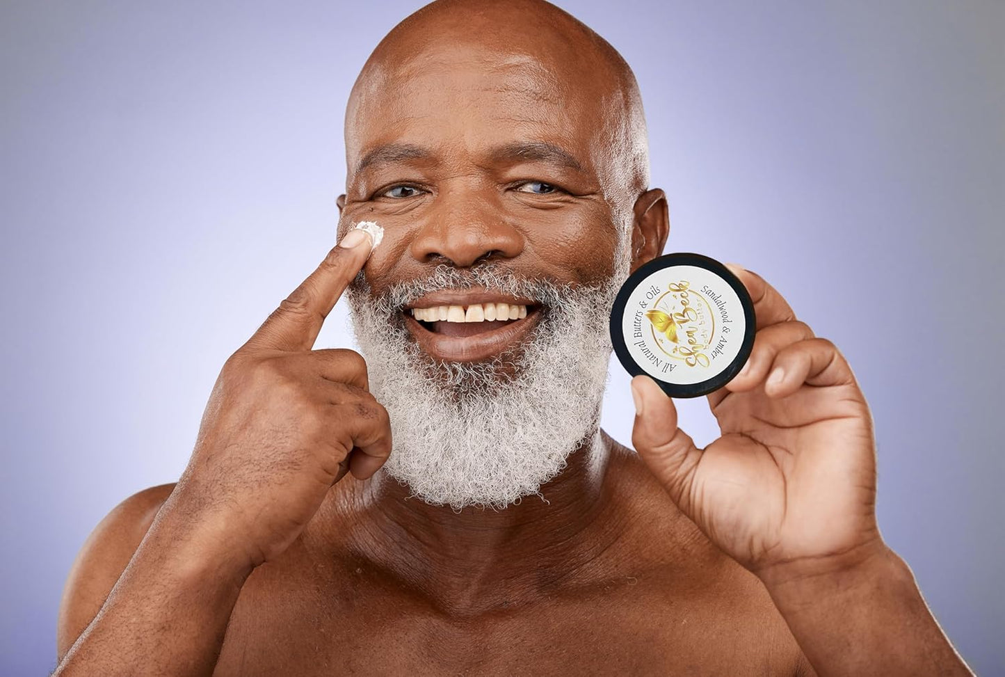 All-Natural Body Butter Blend: Shea, Cocoa & Mango for Radiant Skin and Beard (8 Oz, Jasmine)