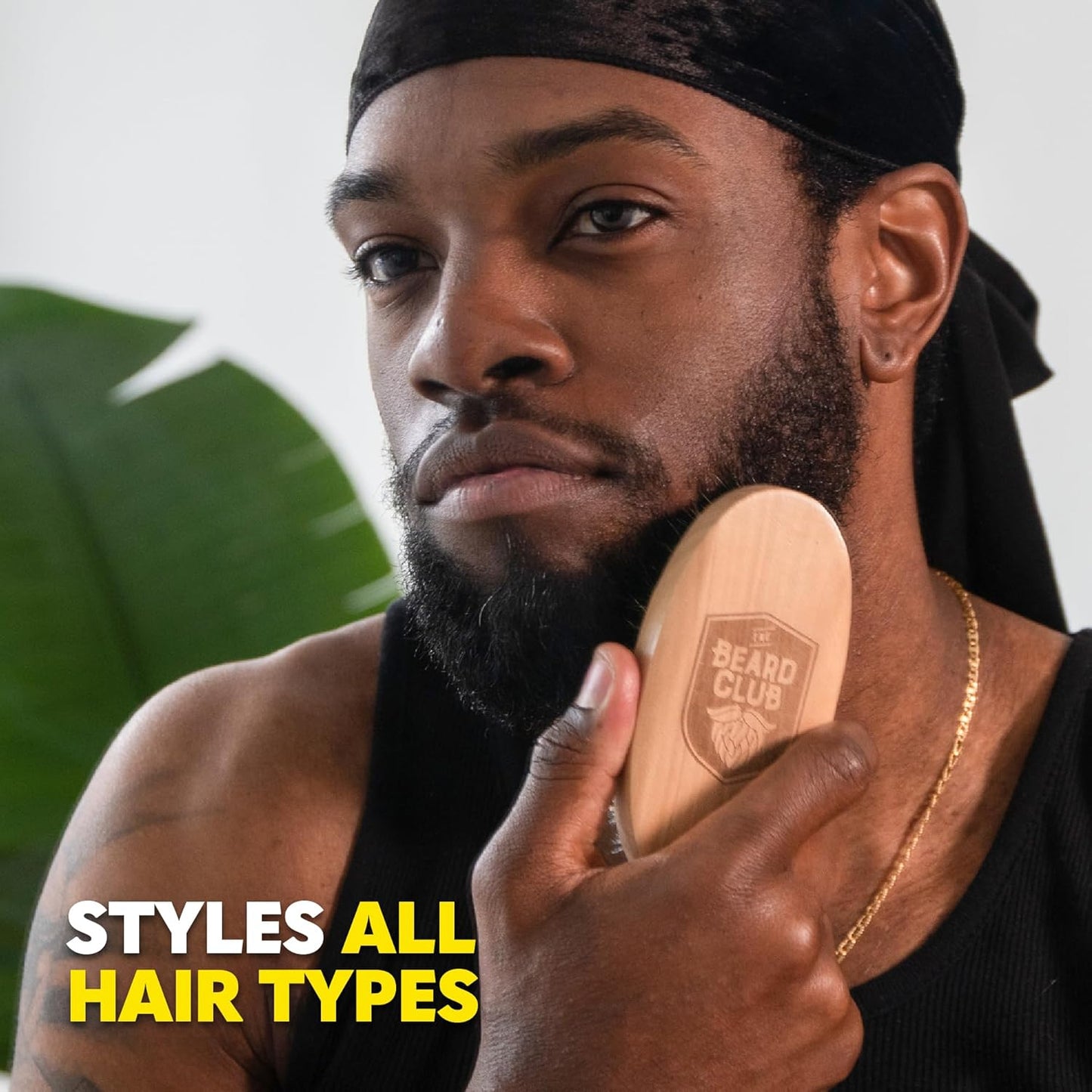 The Beard Club Brush, Comb and Scissors Grooming Kit for Men's Beards and Mustaches Gift Set