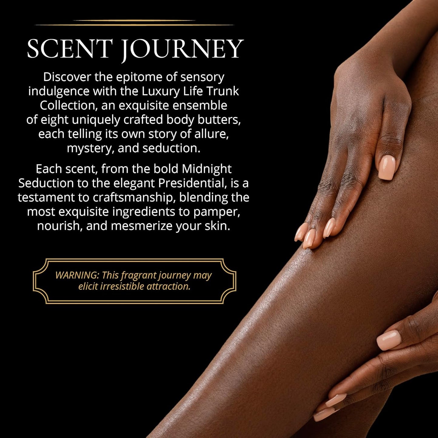 LUXURY LIFE BUTTER - Scented, Luxurious Body Butter With All-Natural Hyaluronic Acid For Soft, Hydrated Skin - For Men & Women - Suitable For All Skin Types - Luxury Life Trunk Collection 240 oz.