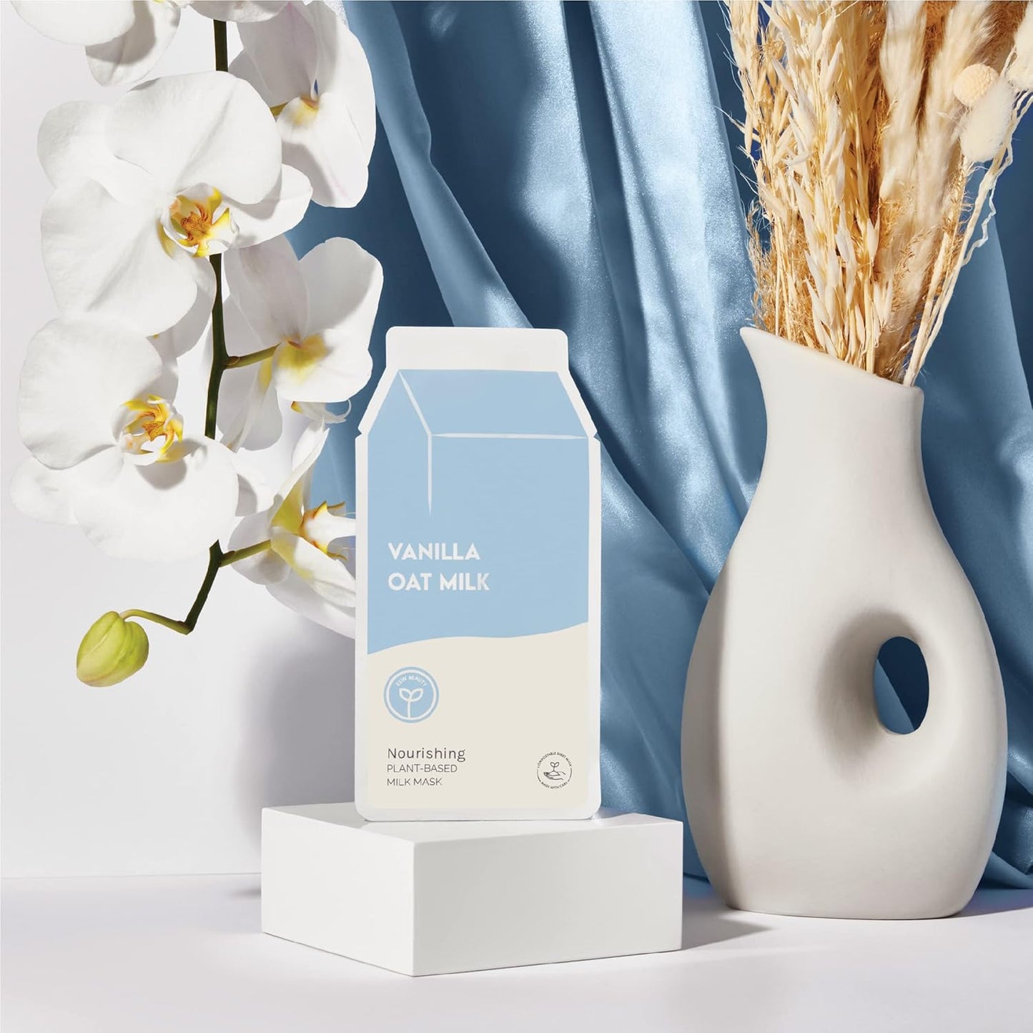 ESW Beauty Vanilla Oat Milk - Nourishing Plant-Based Milk Face Mask - Calming with Vanilla & Oat for Sensitive & Rosacea-Prone Skin - Relieves & Balances