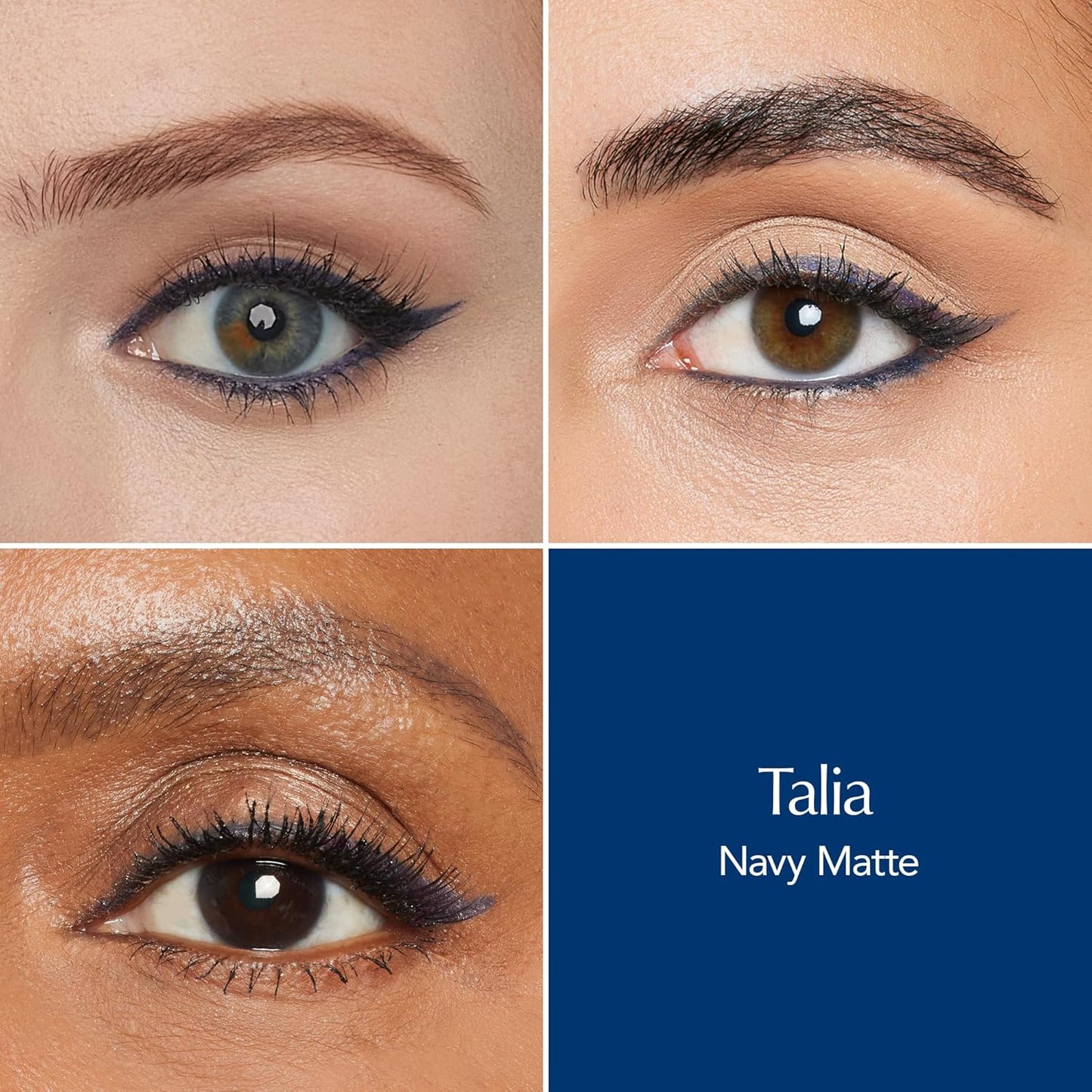 Thrive Causemetics Infinity Waterproof Eyeliner Pencil, Built In Sharpener & Smudge Tip, Long Lasting, Smudge Proof, Hyaluronic Acid & Shea Butter, Vegan & Cruelty Free, Talia (Navy Matte)