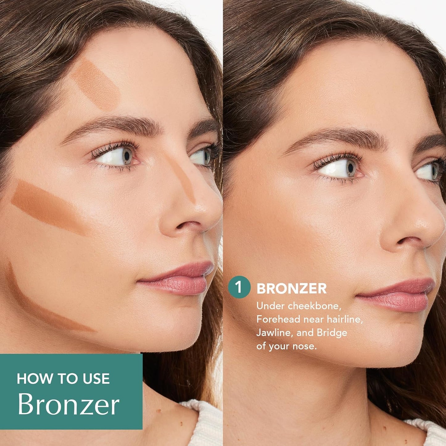 Thrive Causemetics Triple Threat Color Stick: Cream Bronzer & Contour Stick with Vitamin E, Evening Primrose Oil, Waterproof Smudge Proof Face Makeup Formula, Rhea (Light Golden)