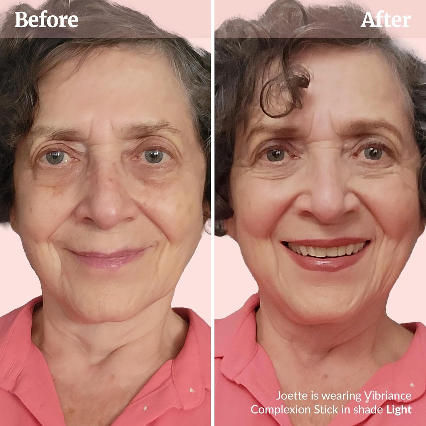 Vibriance Complexion Sticks - Foundation for Mature Skin - Sheer, Buildable Coverage Face Makeup Foundation for Older Women - 3-in-1 Base, Contour, Concealer - Light