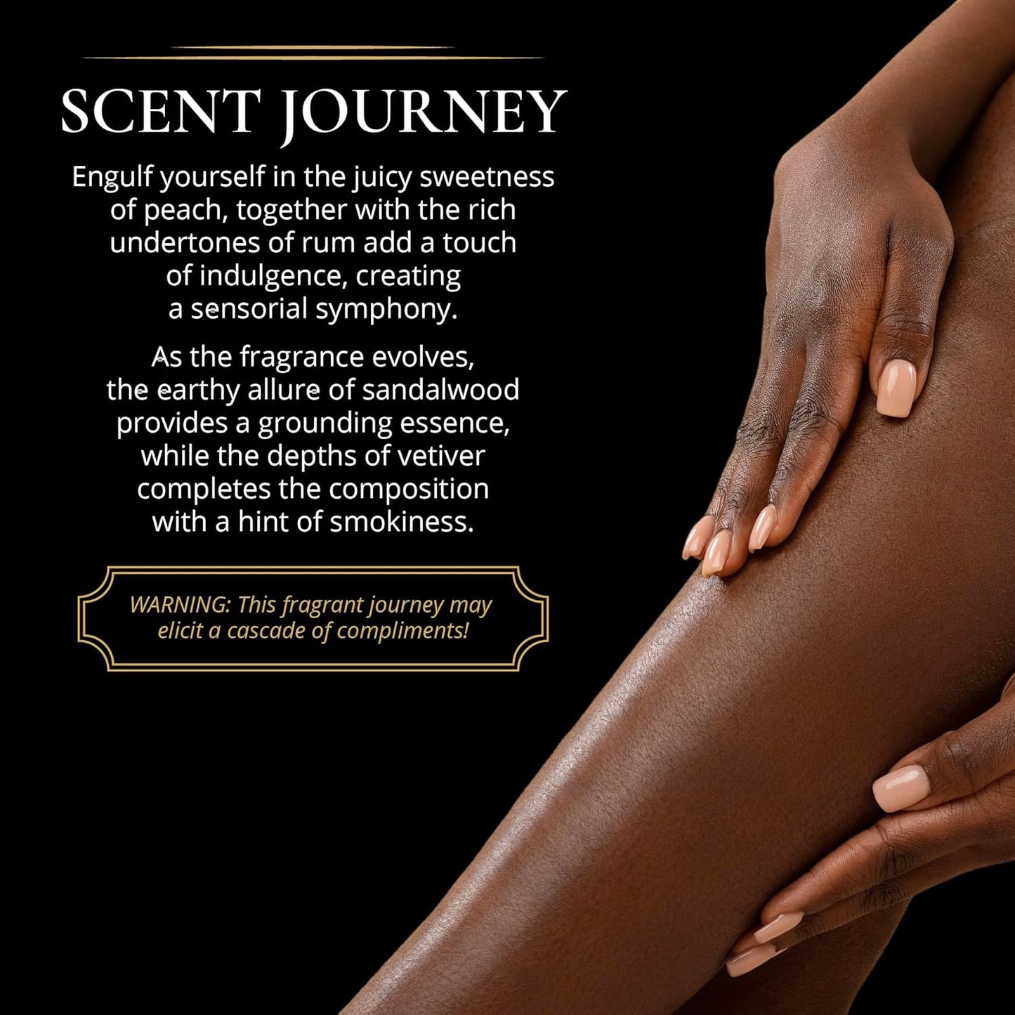 LUXURY LIFE BUTTER - Irresistibly Scented Body Butter with Hyaluronic Acid for Ultimate Moisture. Luxurious Natural Fragrance. Hydrates for a Non-Greasy Glamorous Glow, Peach Smoke, 5 oz.