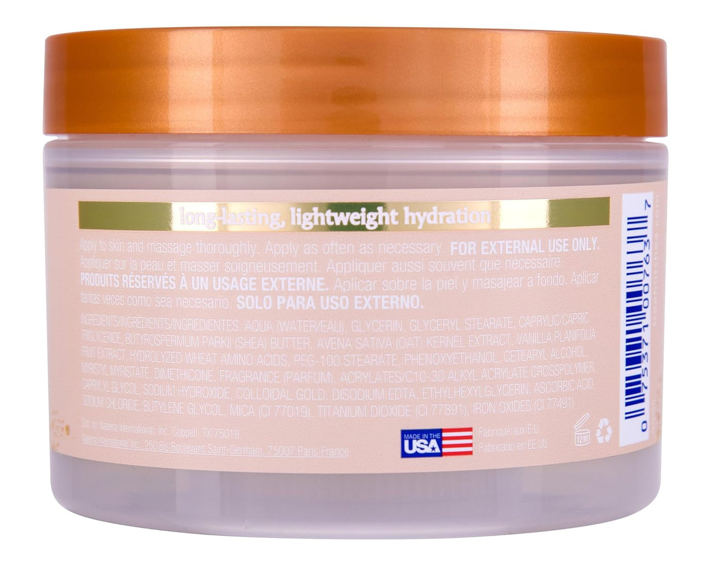 Tree Hut Whipped Shea Body Butter - Vanilla - 8.4 oz - Lightweight, Long-Lasting, Hydrating Moisturizer - Made with Shea Butter