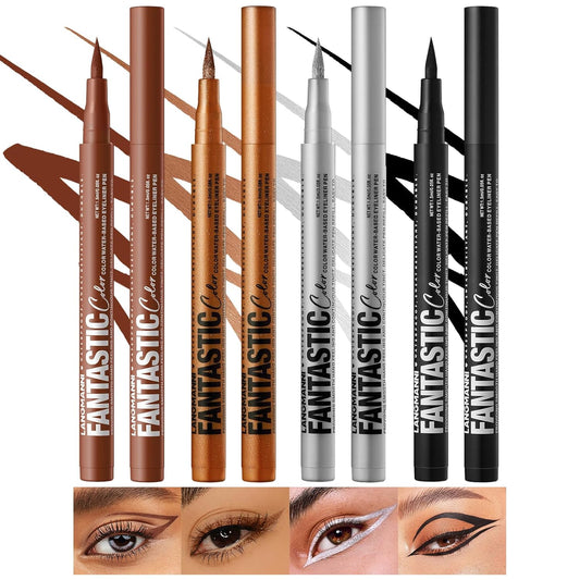 LANGMANNI 4 Colors Matte Liquid Eyeliner Set, Neon Colorful Pigmented With Long-lasting, Smudgeproof & Waterproof Eye Liner Makeup for Bold & Stunning Looks - Gift for Girls(9+10+11+12)