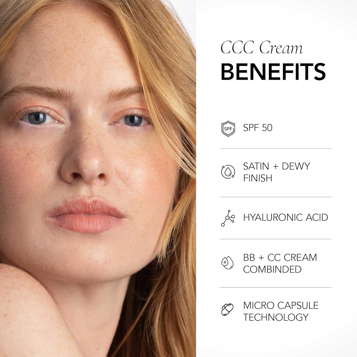 CLE Cosmetics CCC Cream (Neutral Medium Light 201 / SPF 50) - Color Correcting CC Cream with Sunscreen - Lightweight, Hydrating, Light to Medium Coverage Foundation - BB & CC Hybrid - 1 fl oz