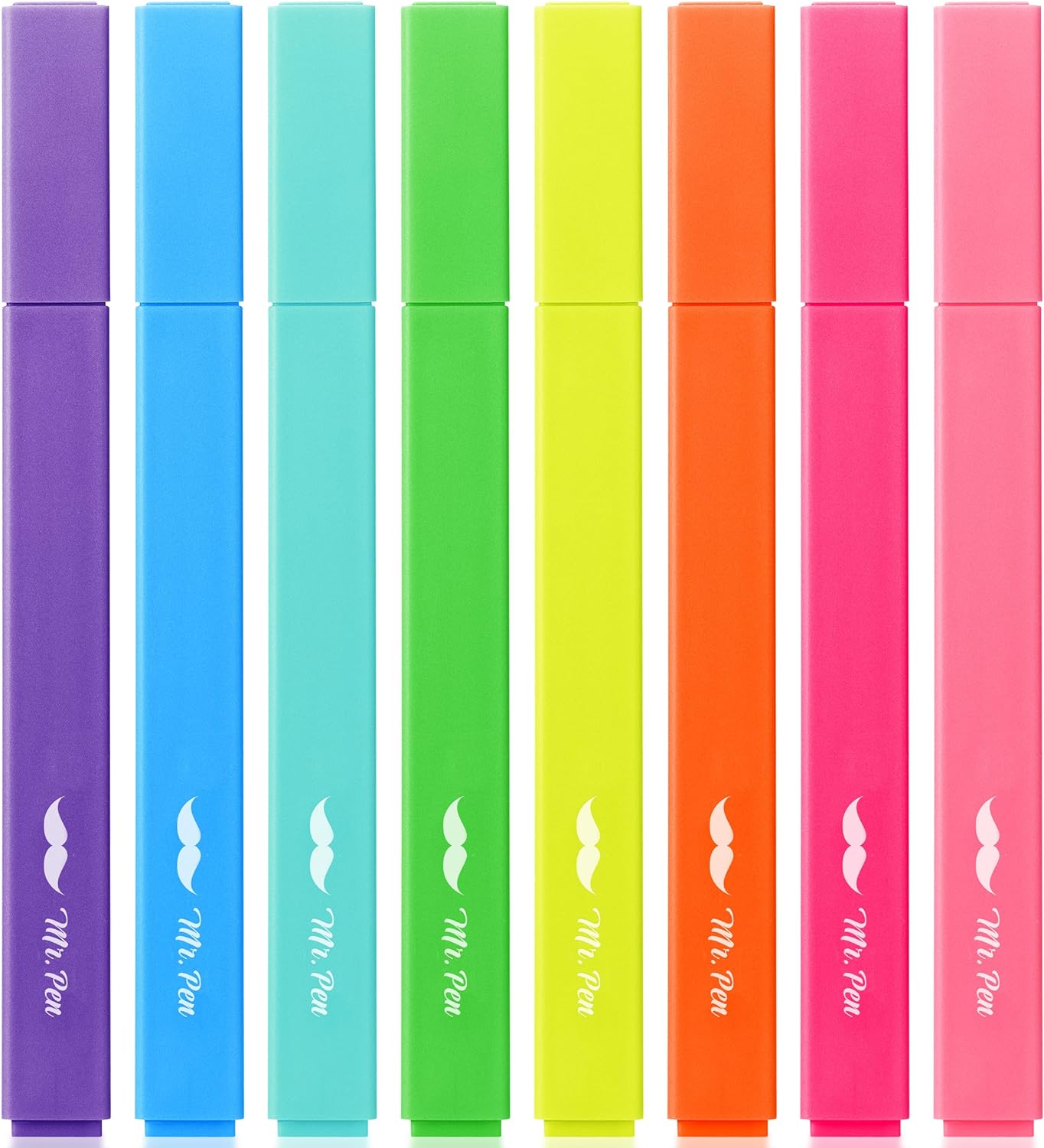Mr. Pen- Aesthetic Highlighters, 8 pcs, Chisel Tip, Vibrant Colors, Cute Highlighters Assorted Colors, Back to School Supplies