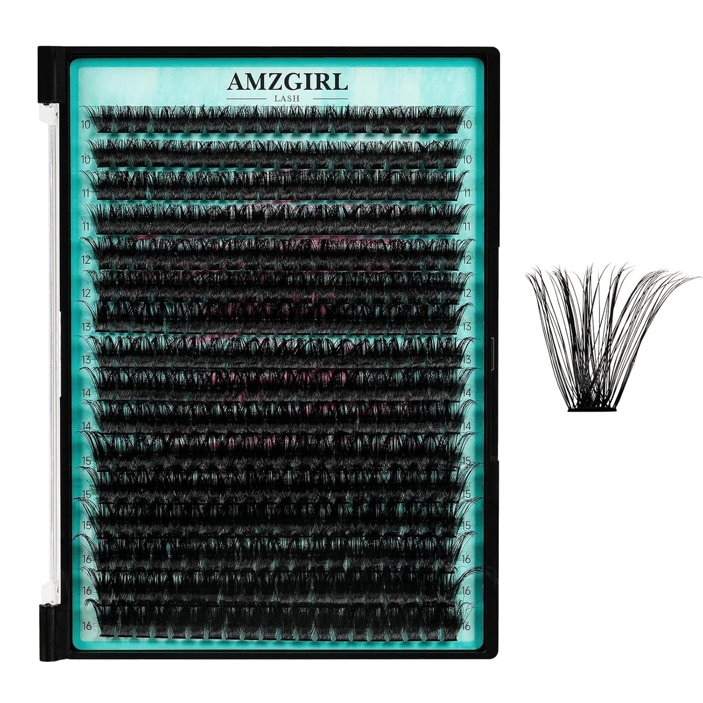 Lash Clusters 320Pcs 90D Eyelashes Cluster D Curl Individual Wispy Lashes Cluster for DIY Cluster Eyelash Extensions at Home for Beginners (Mix10-16mm)