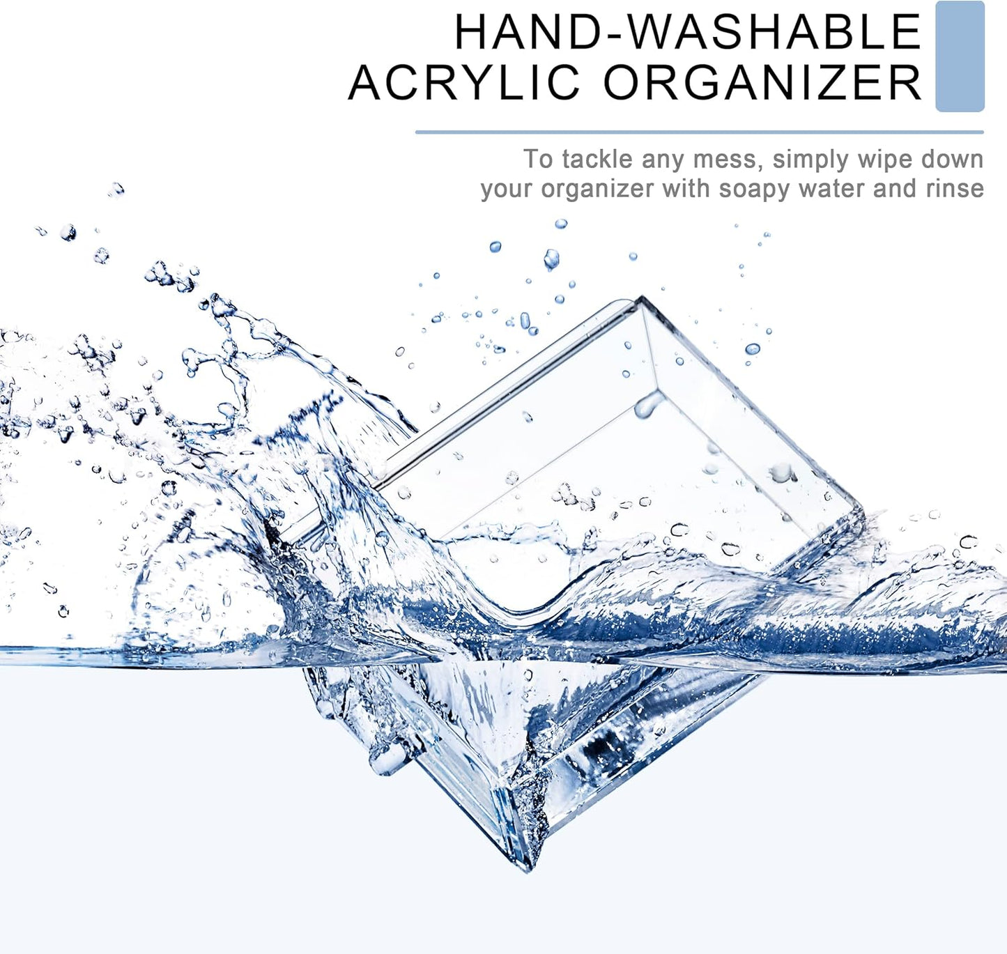 Sorbus Acrylic Makeup Organizer Set, 6-Drawer Vanity & Countertop Cosmetic Storage with Small & Wide Drawers, Clear Makeup Storage for Brushes, Lipsticks, Jewelry – Holiday Gift for Women & Teens