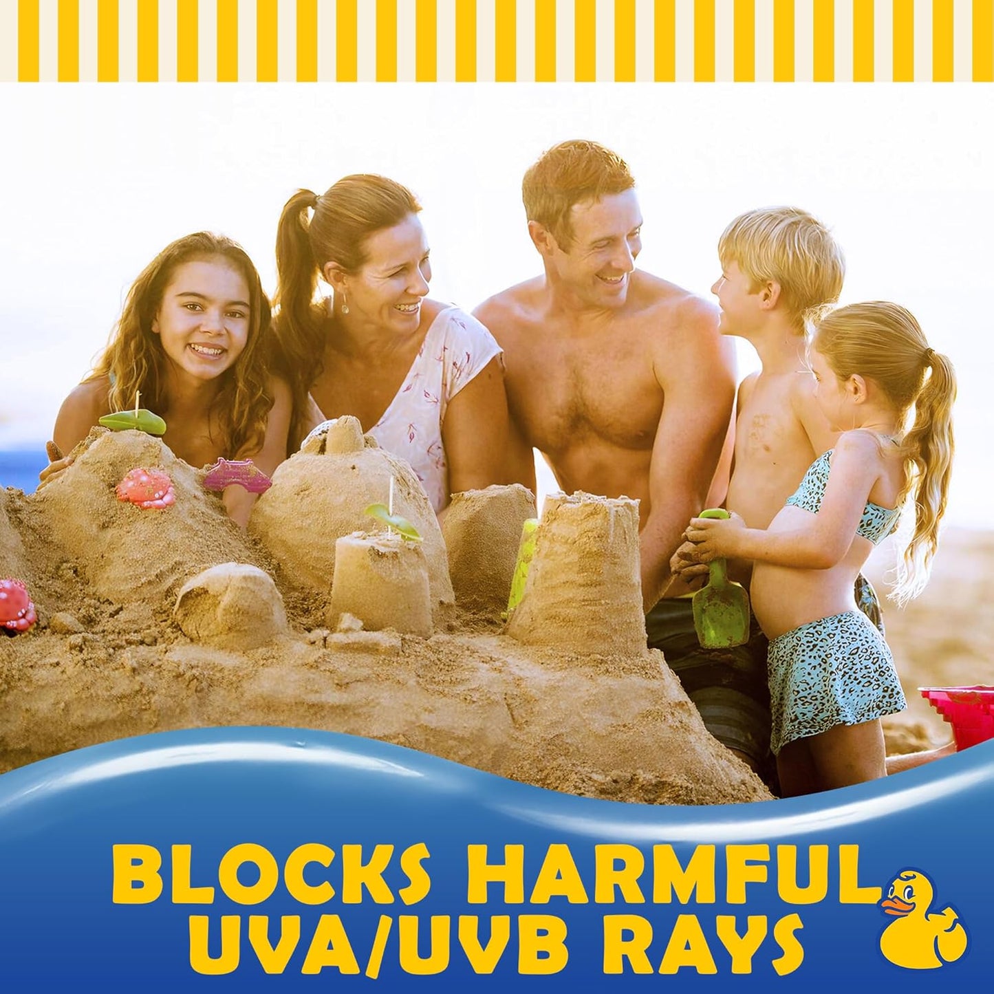 Rubber Ducky | Pump Sunscreen with SPF 50, Vitamin E Sunscreen for Face and Body | Broad Spectrum Lotion | SPF 50 Sunscreen with Pump Alternative for Moisturizing Sunblock (12oz Sunscreen Pump Bottle)