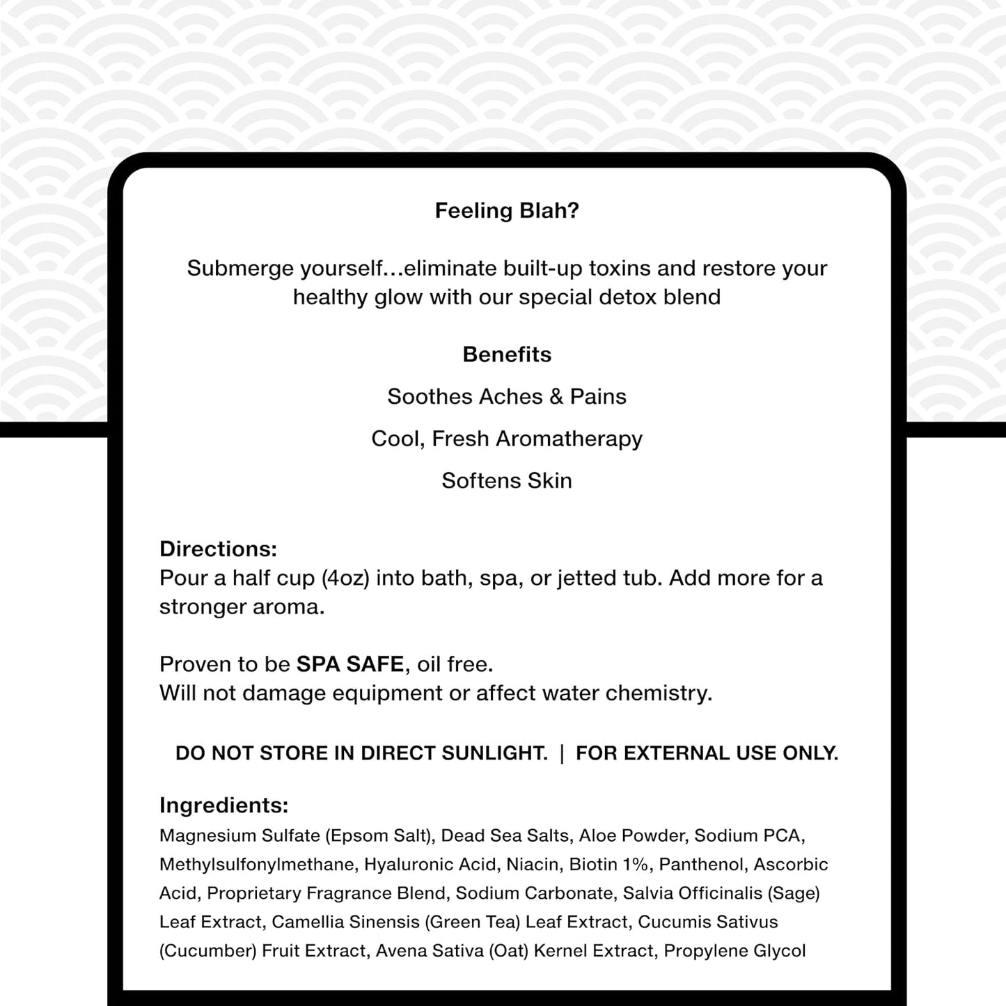 Relax Spa & Bath, Epsom & Dead Sea Salts, Aromatherapy Bath Salts for Hot Tub, Bath, or Spa, Infused with Magnesium, Detox Therapy