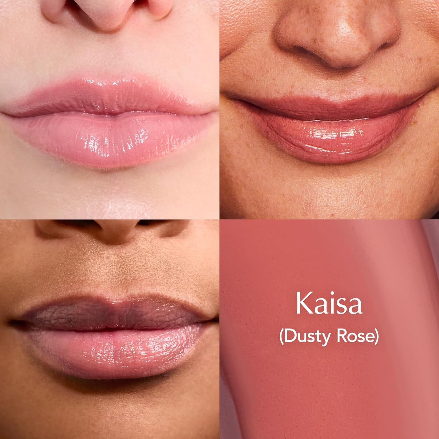 Thrive Causemetics Sheer Strength Lip Plumping Peptide Gloss, Lip Plumper with Vitamin E, Peptides, Plumps, Smooths & Hydrates Lips, High Shine, Vegan & Cruelty Free, Kaisa (Dusty Rose)