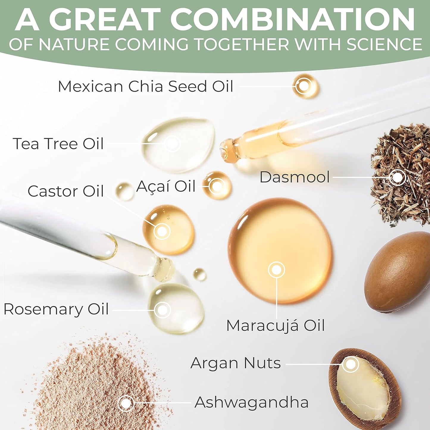 Vegan Pre-Shampoo Scalp Treatment Oil - Rosemary Hair Oil for Growth, Hair Loss, Split Ends, Thinning, and Dry Damaged Hair