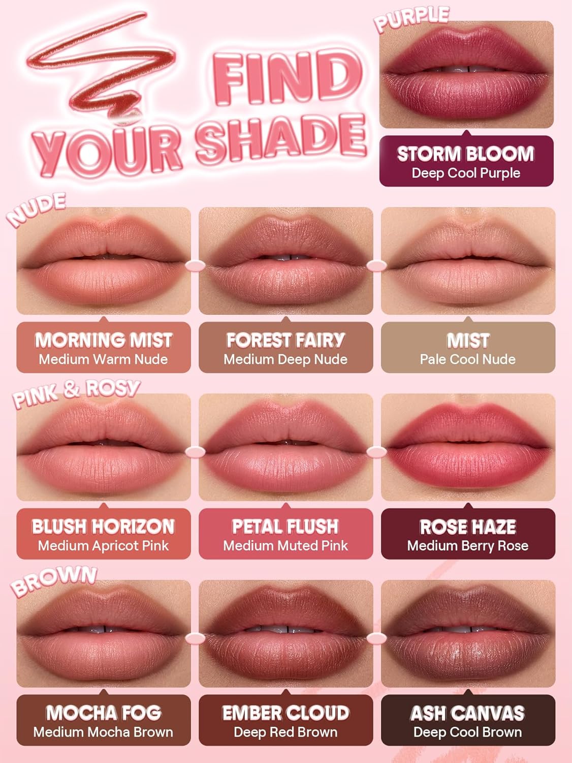 SHEGLAM Cloudline Blur Lip Liner Long Lasting,Vegan & Cruelty-Free Lip Stain-Morning Mist