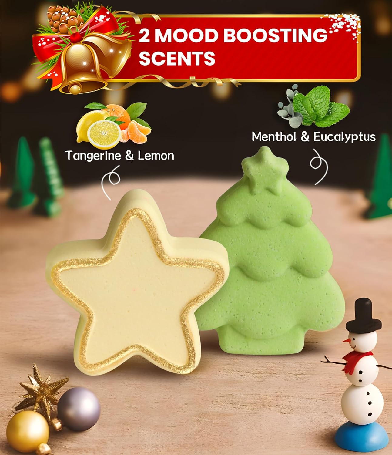 Shower Steamers Aromatherapy - 8 Pack Shower Bombs Christmas Gifts Stocking Stuffers for Women and Men, Stress Relief & Luxury Self Care, Gifts for Women Who Has Everything