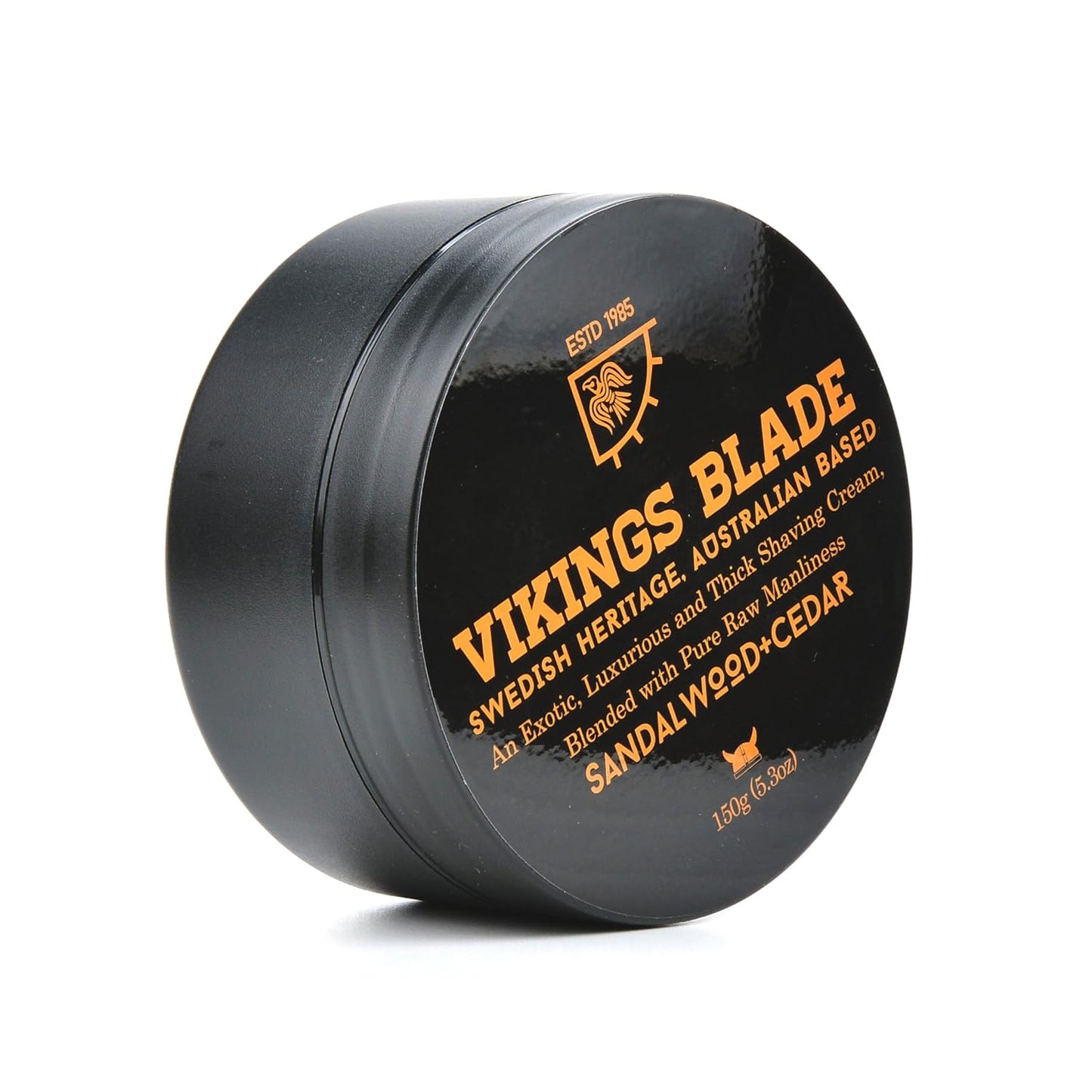 VIKINGS BLADE Luxury Shaving Cream, Sandalwood & Western Red Cedar, Silky Buttery Smooth, Surfactant Base. Refreshing, Clean, Close, FOAMING Shave Cream