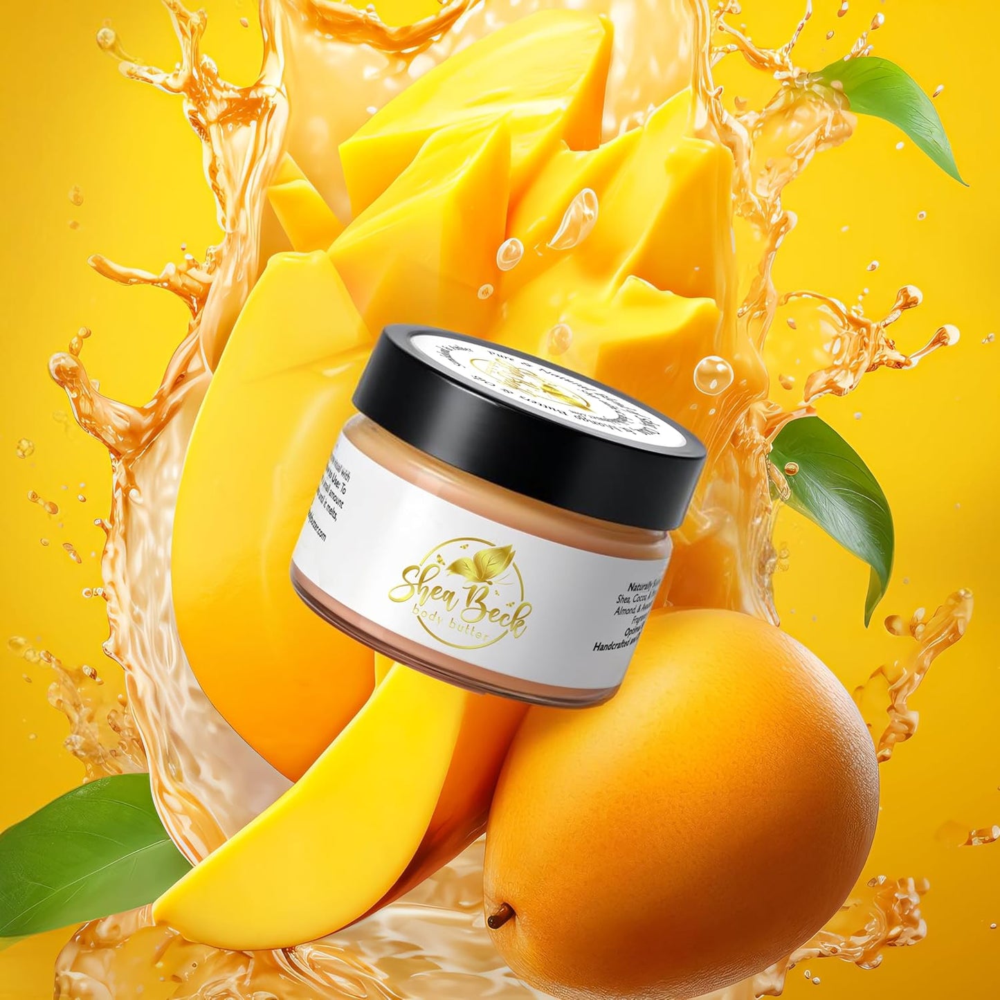 Body Butter Blend: Natural Shea, Cocoa, & Mango w/Jojoba Oil for Radiant Skin and Beard | Moisturizing (Bali Mango)