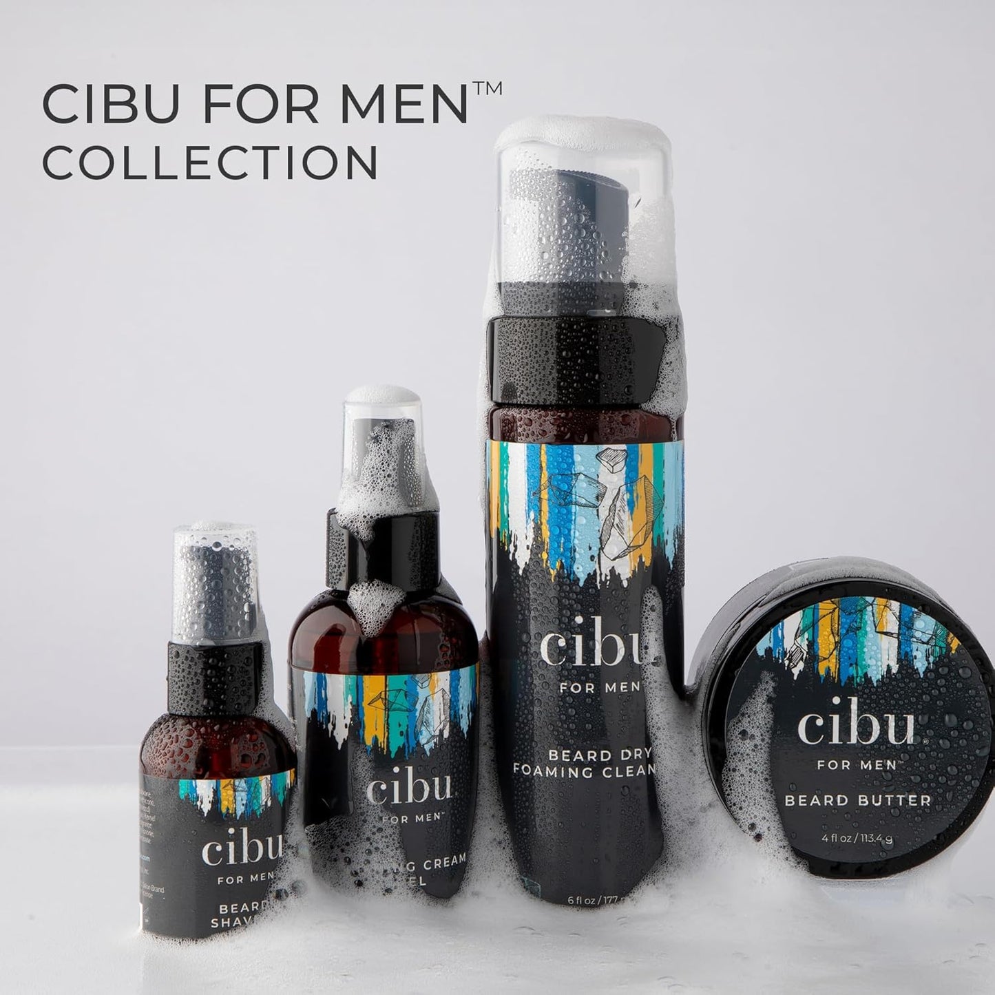 CIBU for Men Beard + Shave Oil - 2oz Pre-Shave Beard Oil for Men - Softens Beard, Relieves Itching, Moisturizes Skin, and Reduces Redness