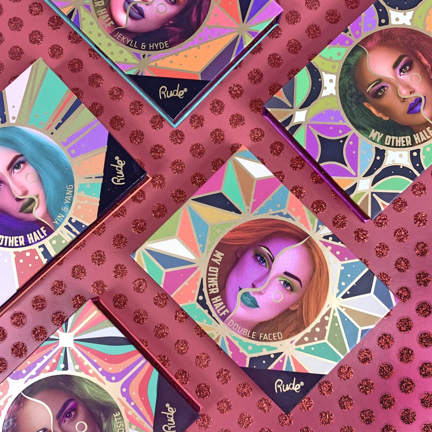 My Other Half Duo Shade Face Palette - Pearadox Conundrum by Rude Cosmetics for Women - 0.4 oz Makeup