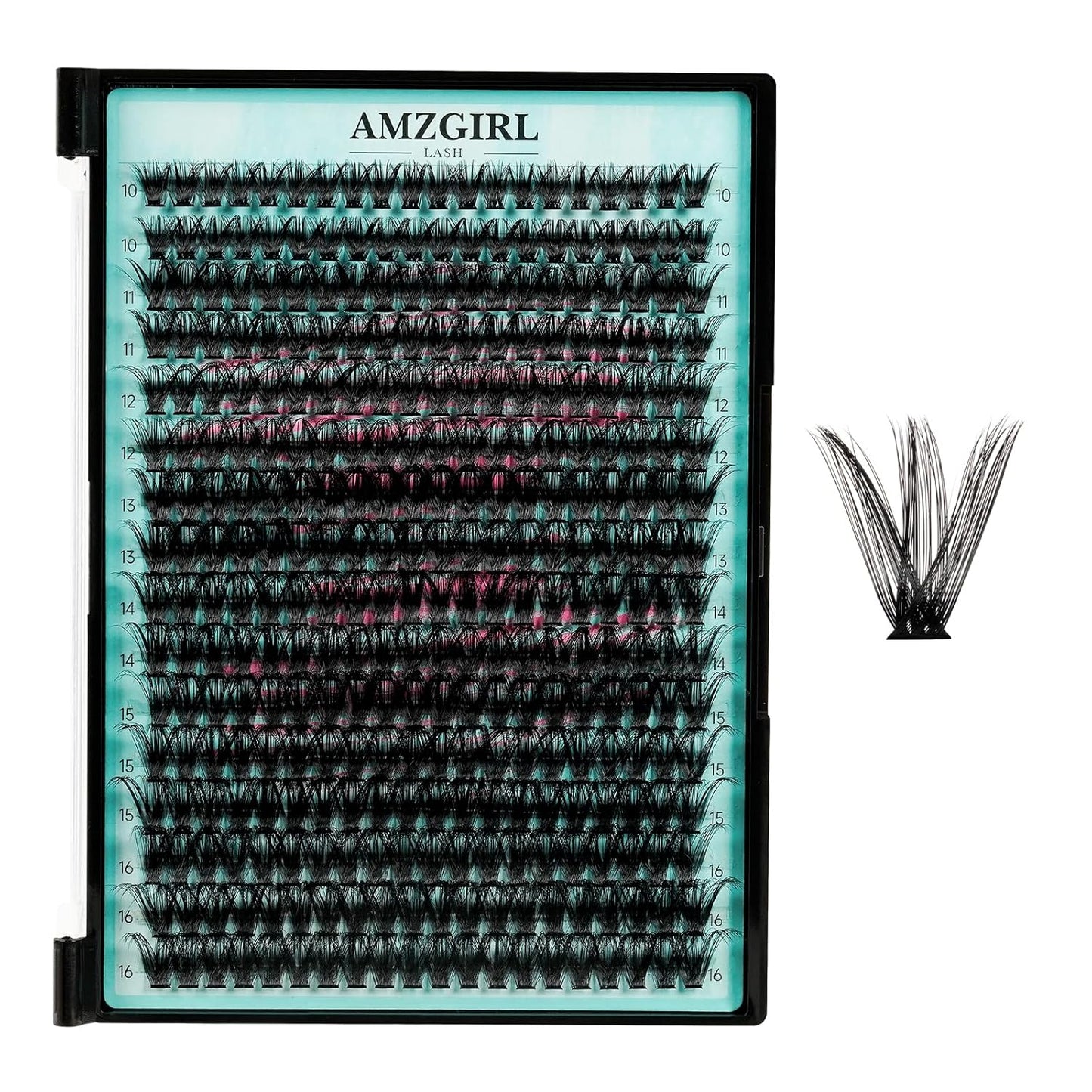 Lash Clusters 320Pcs 70D Eyelashes Cluster D Curl Individual Wispy Lashes Cluster for DIY Cluster Eyelash Extensions at Home for Beginners (Mix10-16mm)