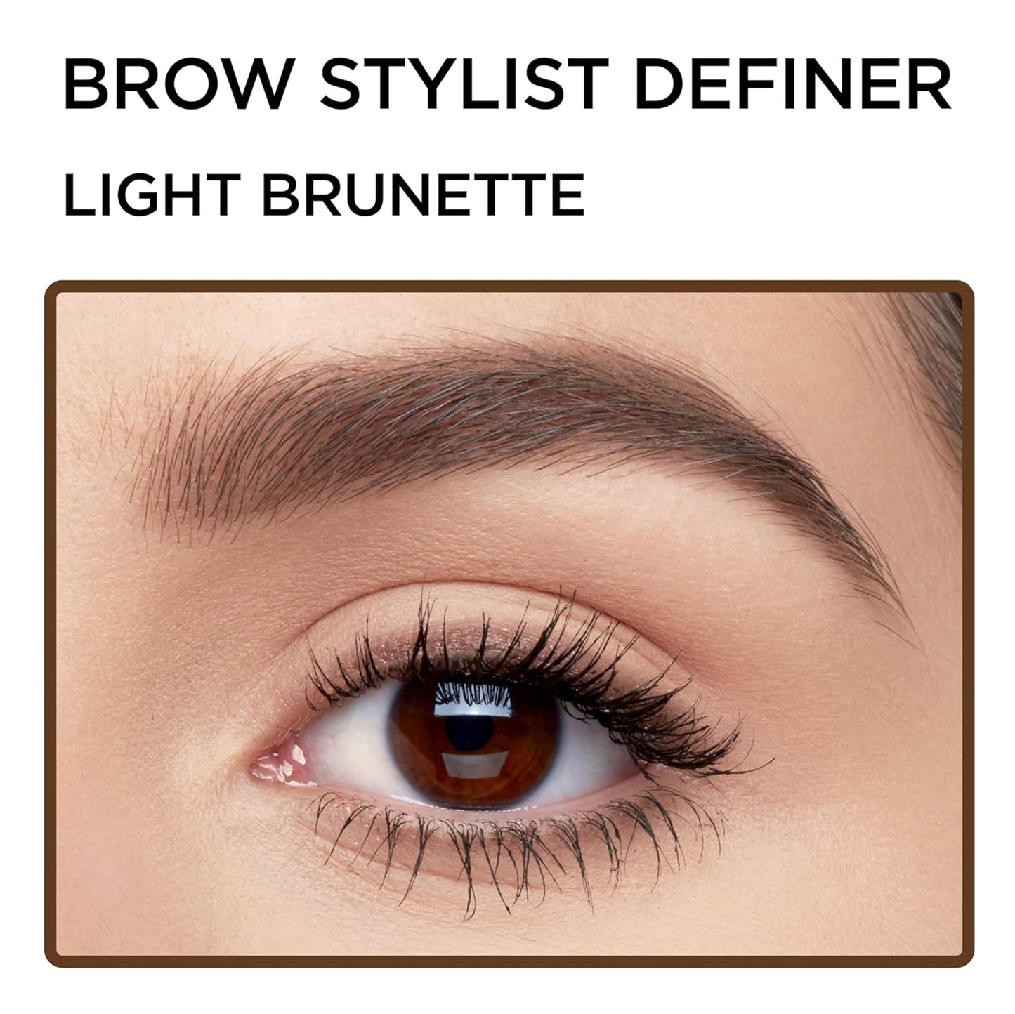 L'Oreal Brow Stylist Definer Waterproof Eyebrow Pencil, Light Brunette 0.003 Ounce (1 Count)