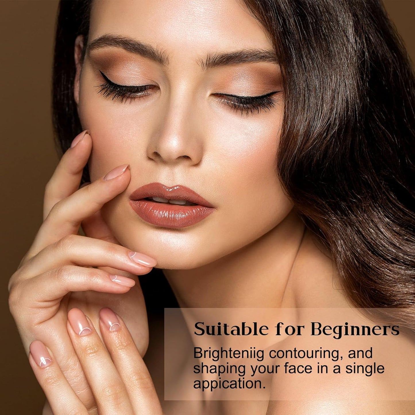 Boobeen 2 in 1 Contour Makeup Palette Highlighter Face Bronzer and Shimmer Contour Palette Makeup Kit, Sculpting Contouring Powder Palette Blendable