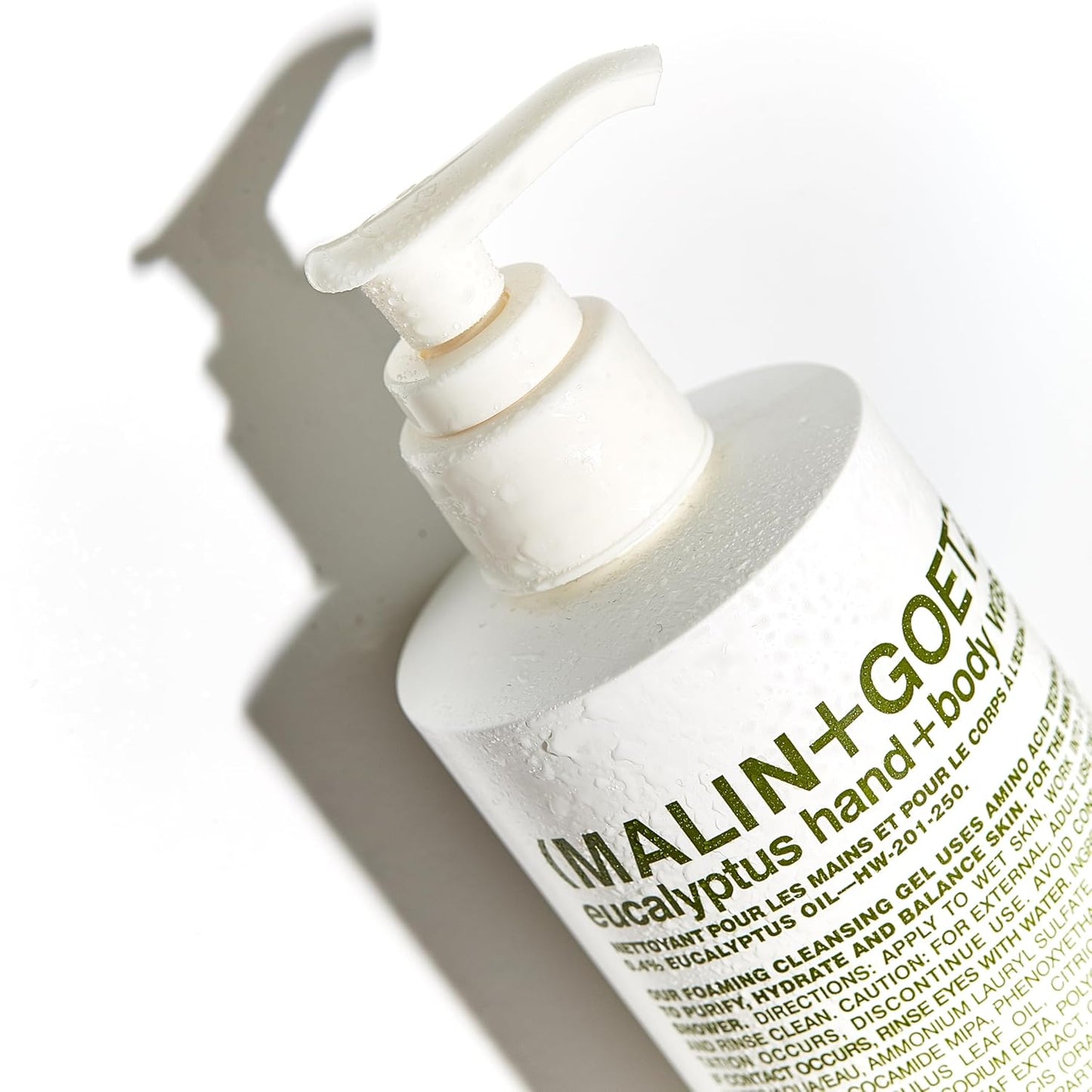MALIN+GOETZ Eucalyptus Hand + Body Wash – natural hydrating soap,cleansing and purifying for all skin types, prevents stripping or irritation on sensitive skin. Cruelty-free. 8.5 fl oz