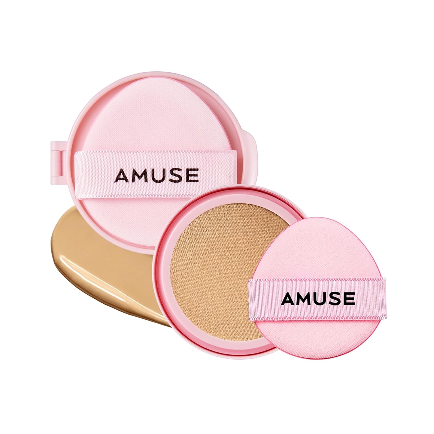 Amuse SEOUL DEW POWER VEGAN CUSHION [REFILL] | Dewy, glow, long-lasting, clean beauty, lightweight, natural look, foundation for sensitive skin, hydrating cushion ([REFILL] 03 HONEY)