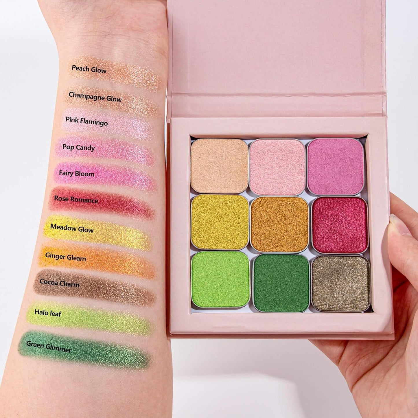 Shimmer Single Eyeshadow Refill – Plum Coloring, High Pigment, Long-lasting, No Fallout – Single Pan with Metal Base, Compatible with Magnetic Palettes – Eyeshadow Pan for DIY Makeup