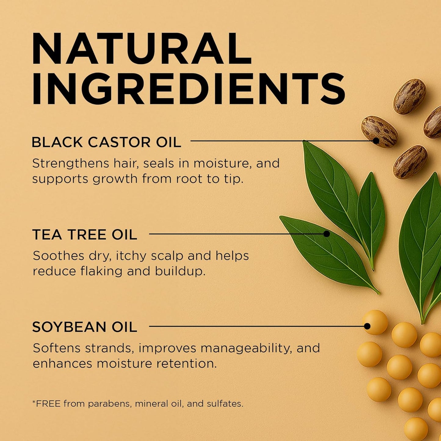 African Pride Black Castor Miracle Hair & Scalp Sealing Oil – Hair Oil with Black Castor, Tea Tree & Soybean Oil for Moisture Lock, Scalp Relief & Growth Support | 6oz