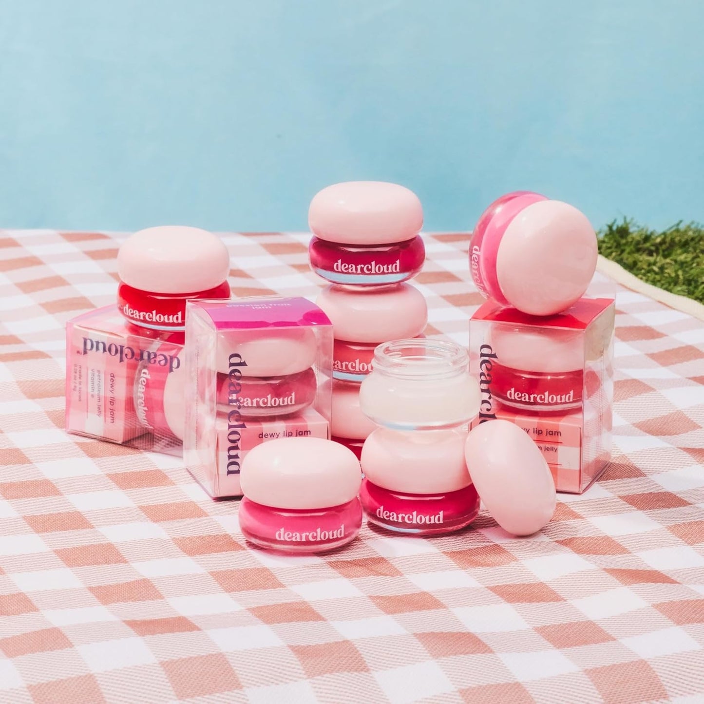 dearcloud Dewy Lip Jam – Hydrating Lip Balm & Gloss with Vitamin E, Korean Skincare (Crystal)