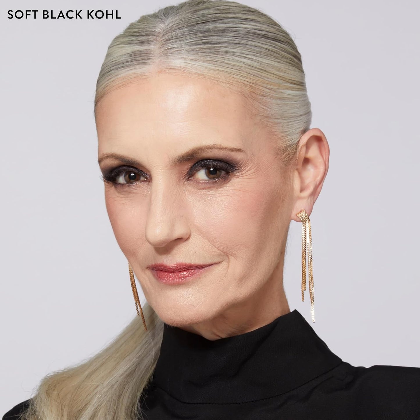 LAURA GELLER NEW YORK Kajal Longwear Kohl Eyeliner Pencil - Soft Black Kohl - Caffeine and Vitamin E - Smooth & Blendable Liner - Built-In Sharpener