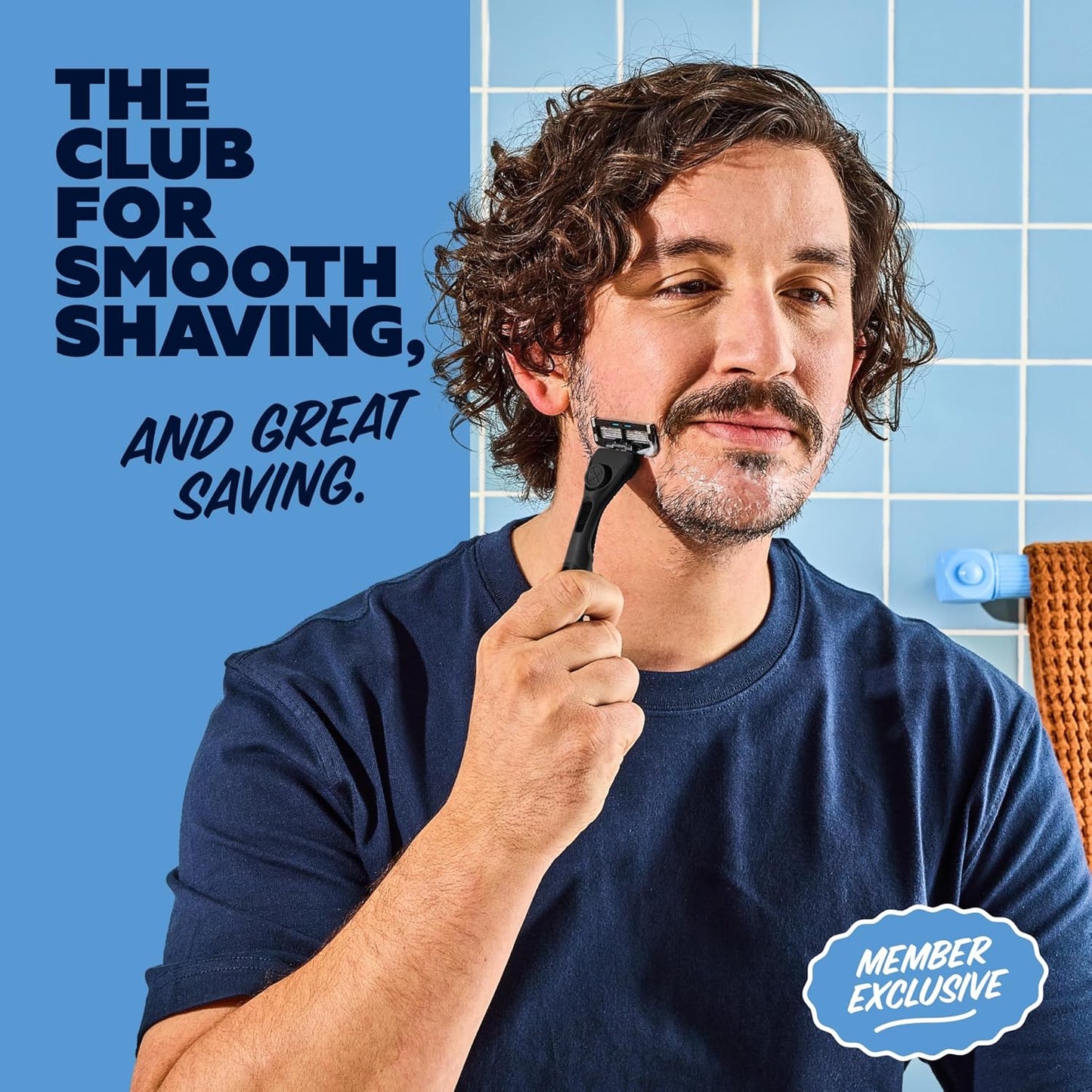 Dollar Shave Club | The Member Exclusive Shave Set | 4 Extra Close Refill Cartridges, 1 Handle (Black), 1 Shave Butter 3 ounce, 1 Razor Cover, Razors for Men