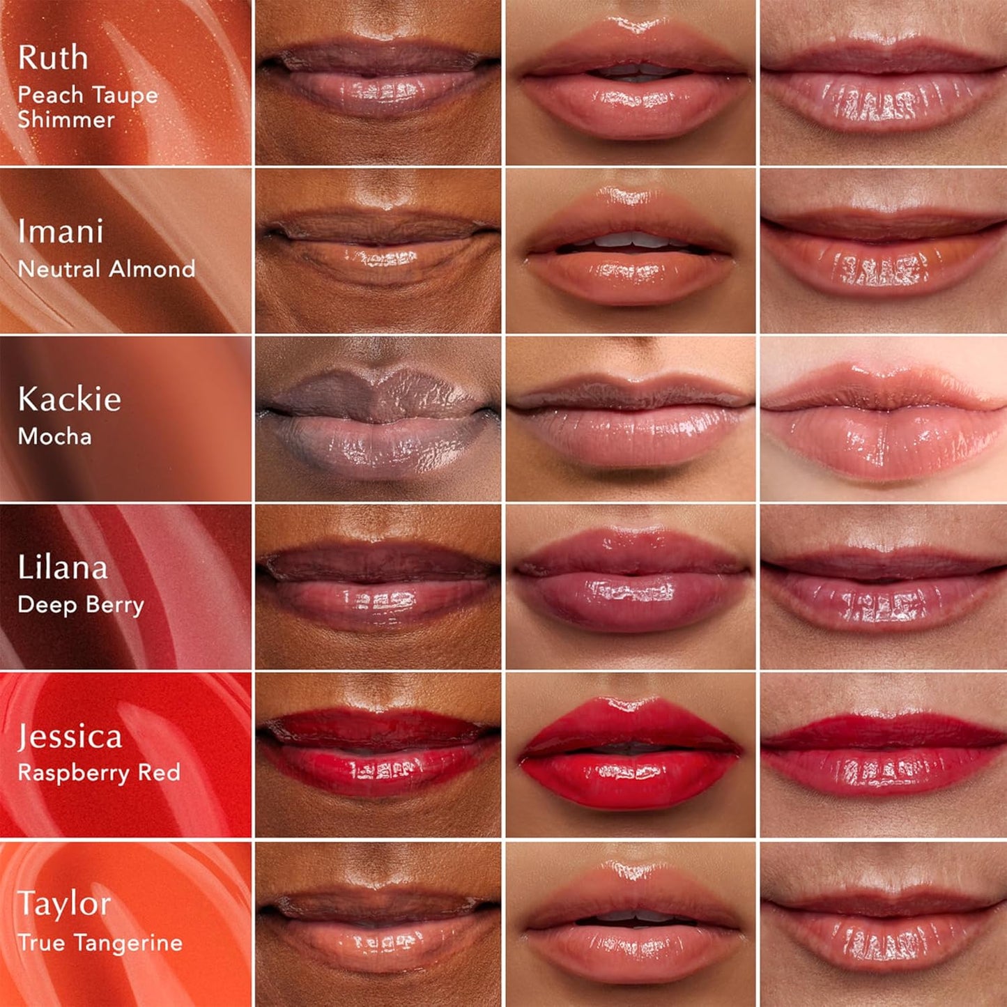 Thrive Causemetics Sheer Strength Lip Plumping Peptide Gloss, Lip Plumper with Vitamin E, Peptides, Plumps, Smooths & Hydrates Lips, High Shine, Vegan & Cruelty Free, Taylor (True Tangerine)